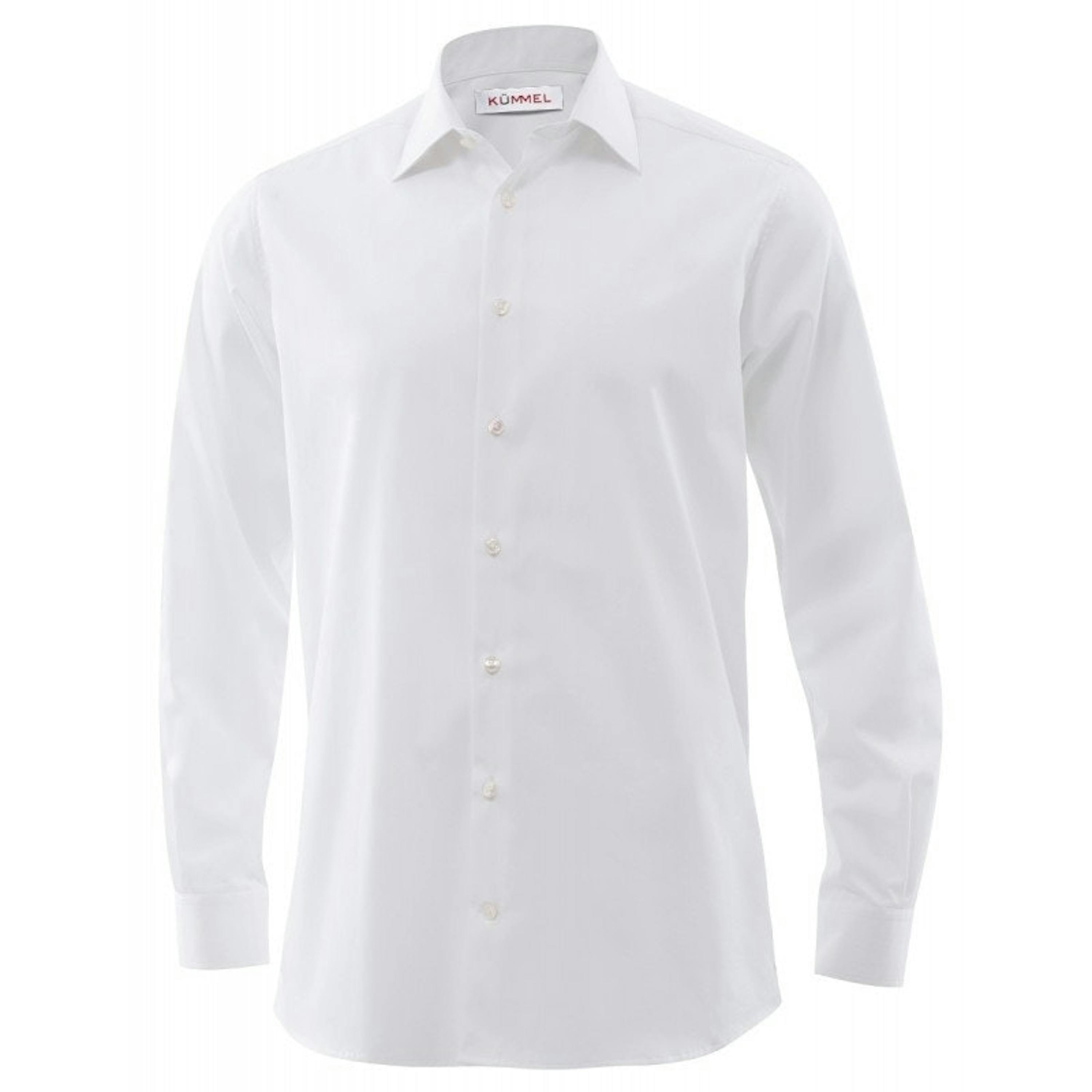 Kummel heren overhemd Frankfurt lange mouw - 43-44 Slim Fit - Wit - Wit, 43-44 Slim Fit