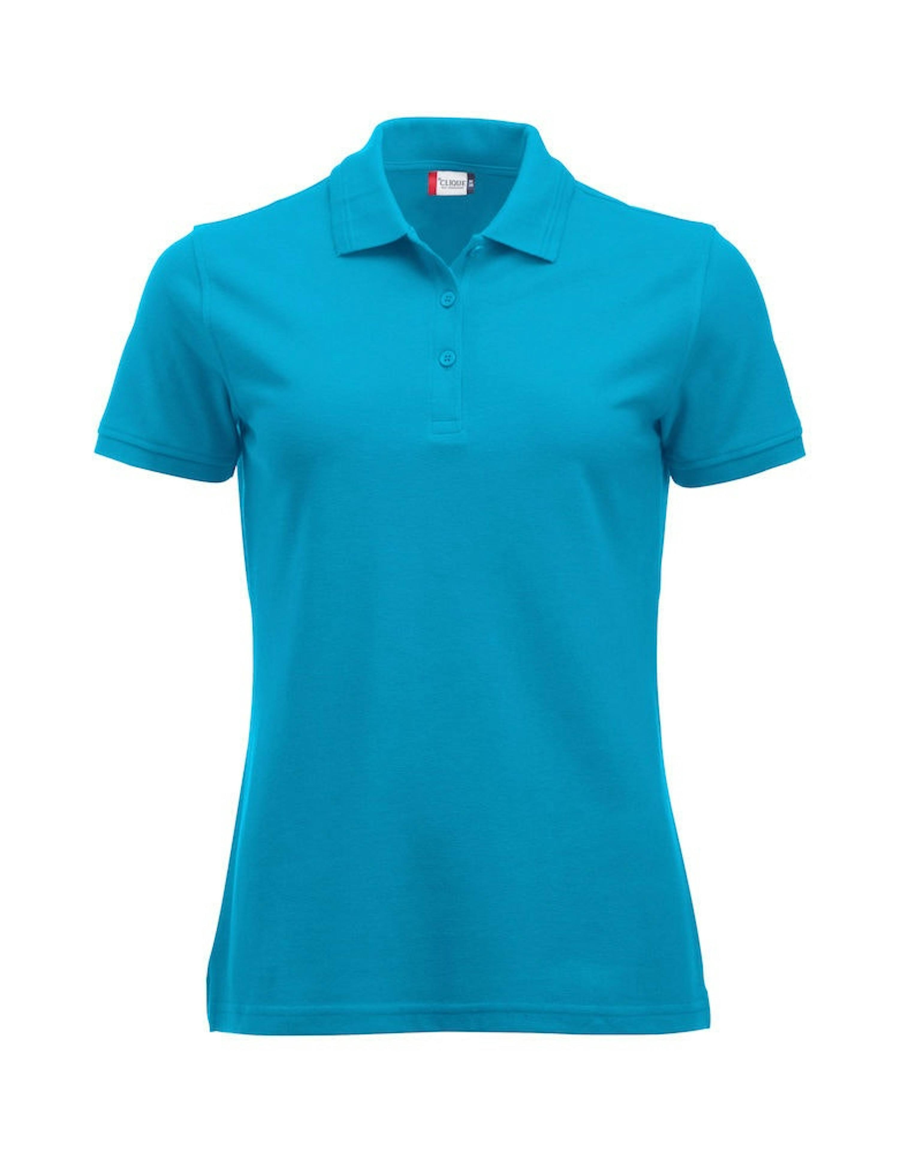 Clique damespolo Manhattan Dames 028251 - Turquoise - 54 - 2XL - Turquoise - 54, 2XL