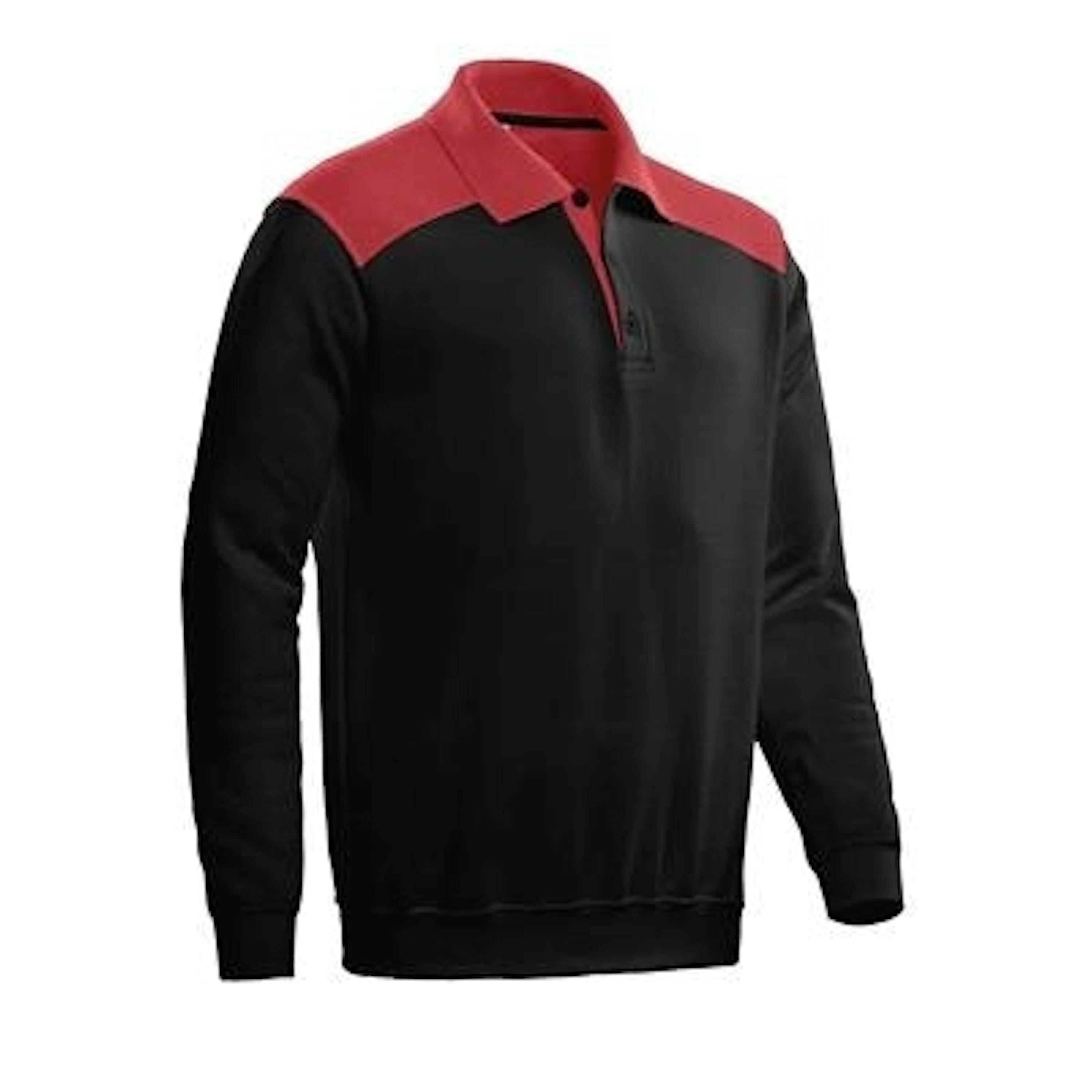 Santino polosweater Tesla - Black / Red  - 3XL - 3XL, Black / Red