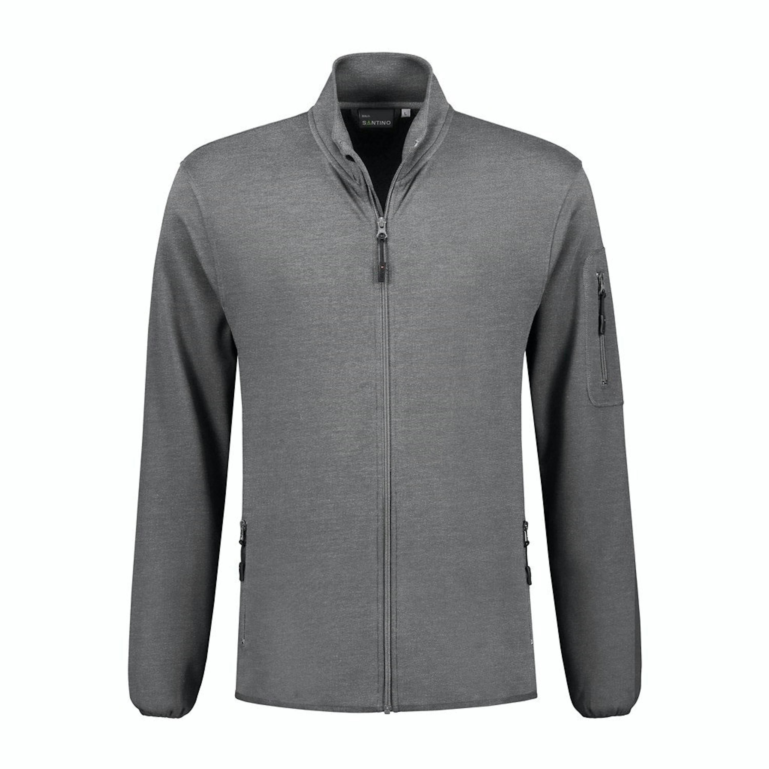 Santino sweatvest Berlin - 3XL - Donker Grijs - Dark Grey 8021 - Donker Grijs, 3XL