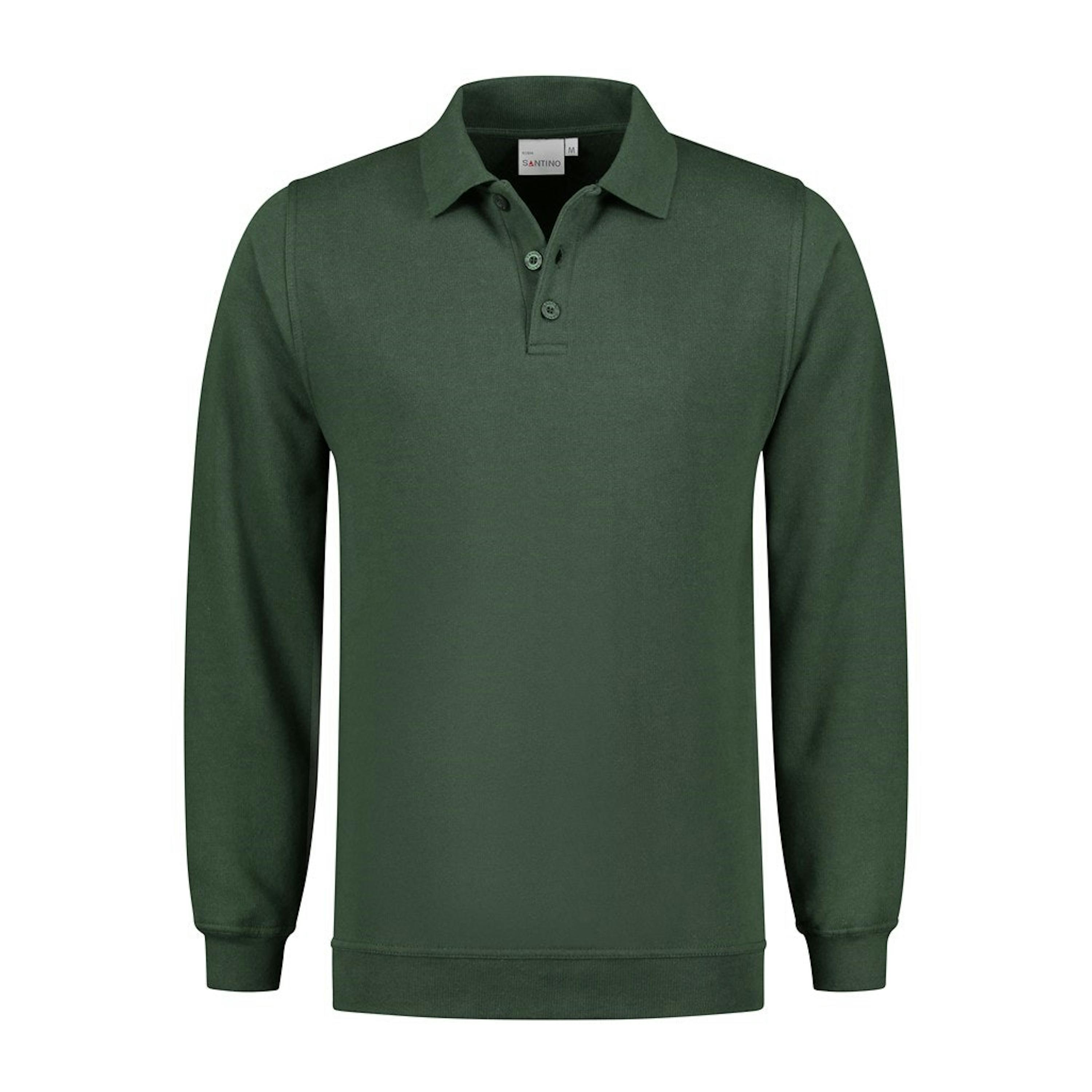 SANTINO Polosweater Robin - 4XL - Donker Groen 5013 - Donker Groen 5013, 4XL
