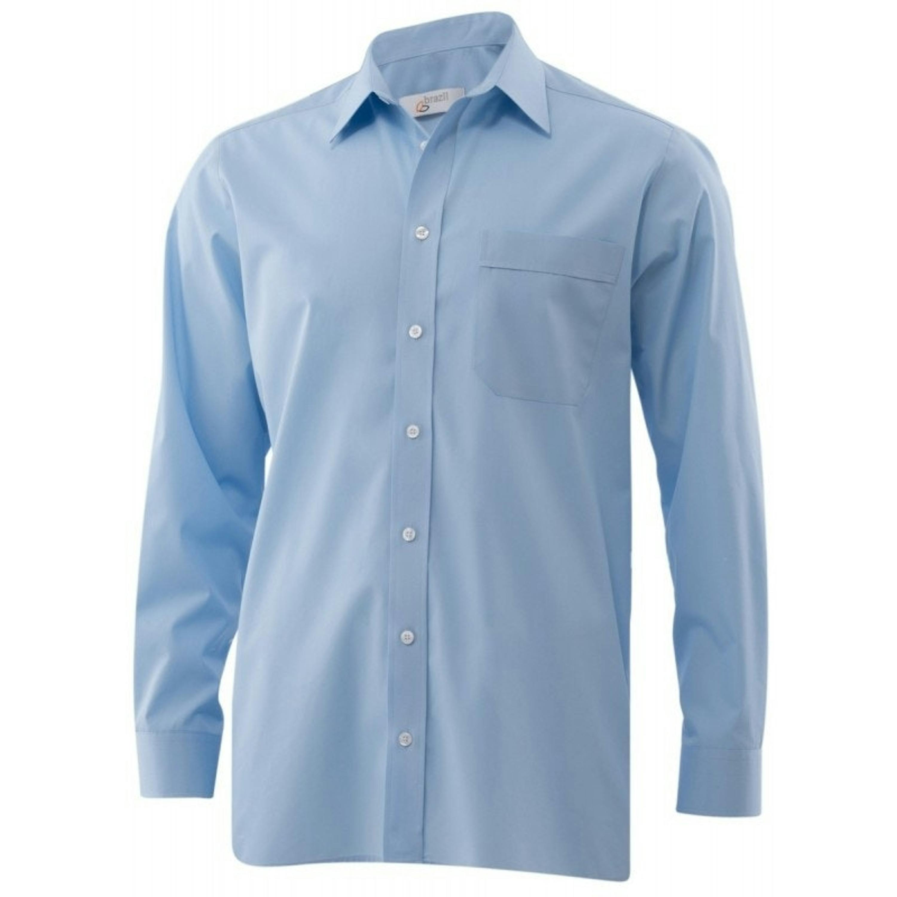 Kummel heren overhemd George lange mouw met borstzak - 43-44 - Lichtblauw - Lichtblauw, 43-44