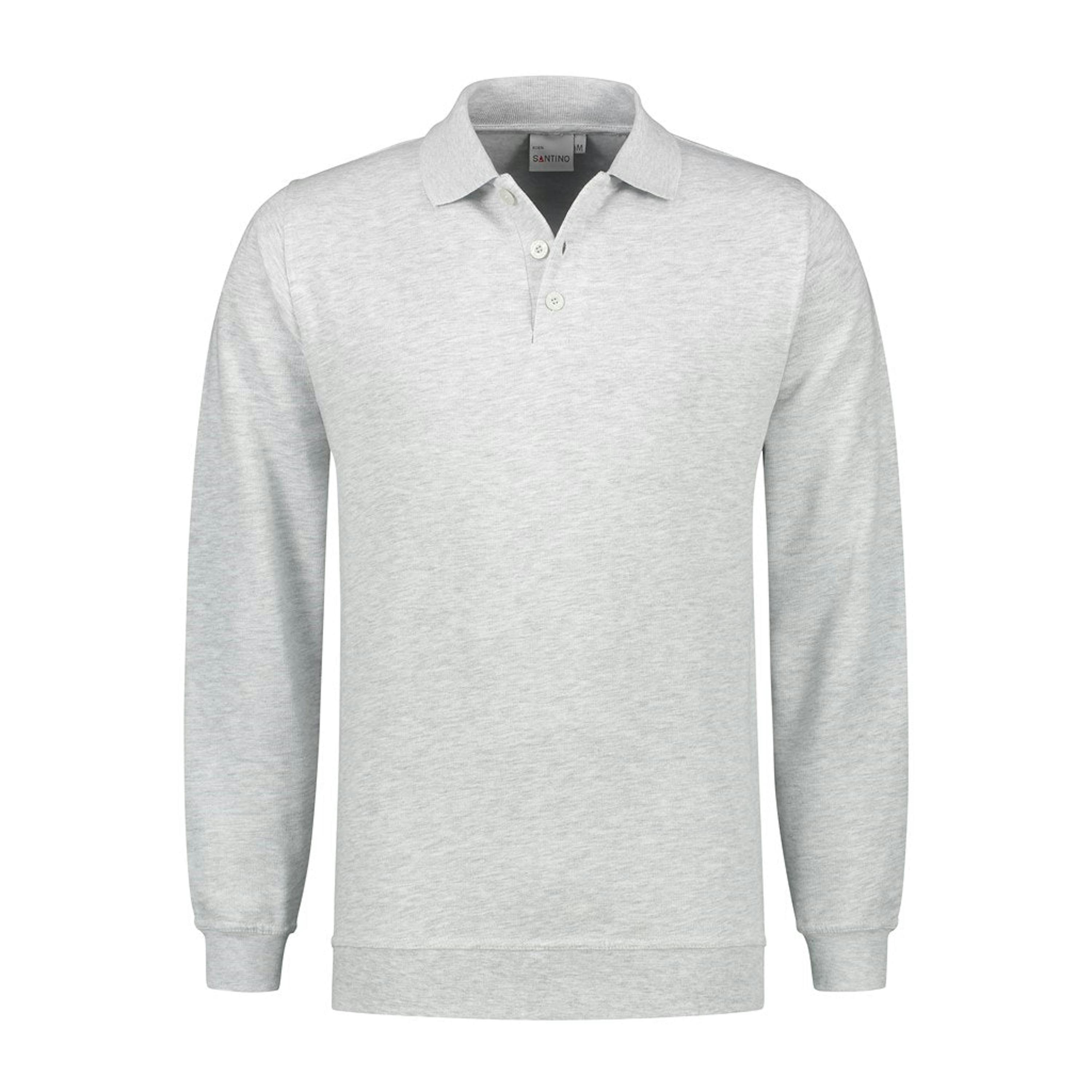 SANTINO Polosweater Robin - 5XL - Ash Grey 8081 - Ash Grey 8081, 5XL