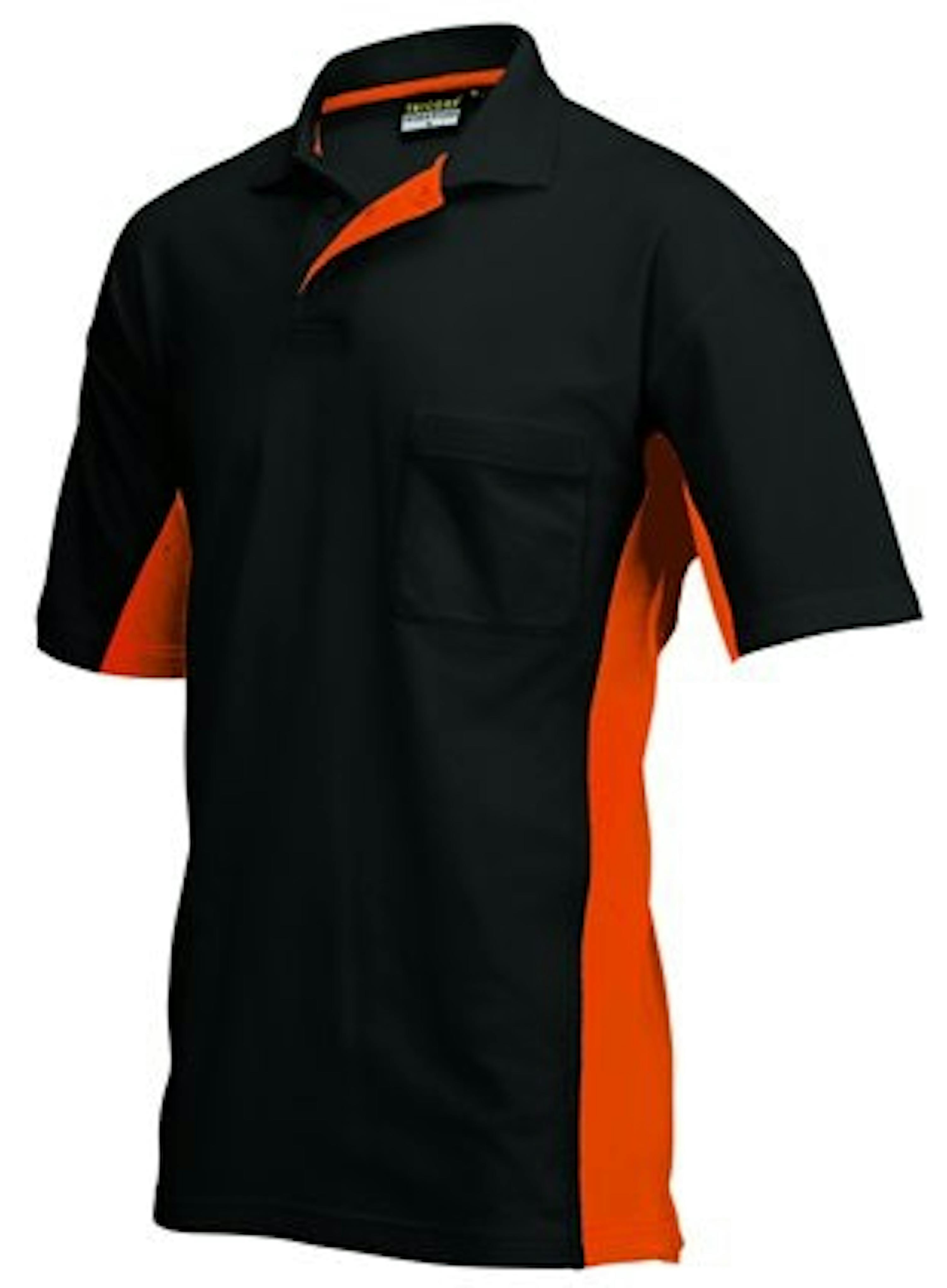 Tricorp TP2000 Poloshirt Bi-Colour met borstzak (202002) - 2XL - Black / Orange - 2XL, Black / Orange