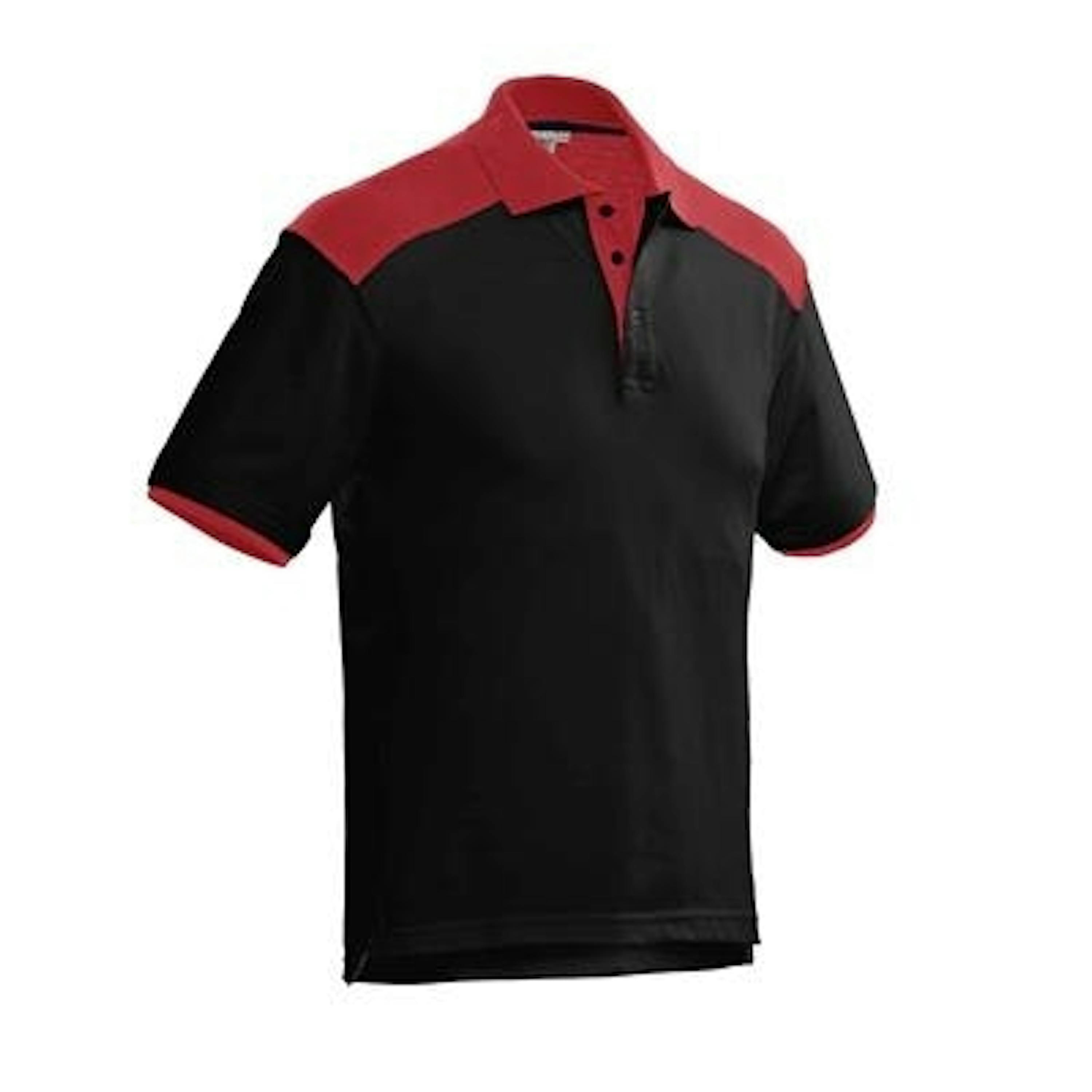 Santino poloshirt Tivoli - Black / Red  - 3XL - 3XL, Black / Red