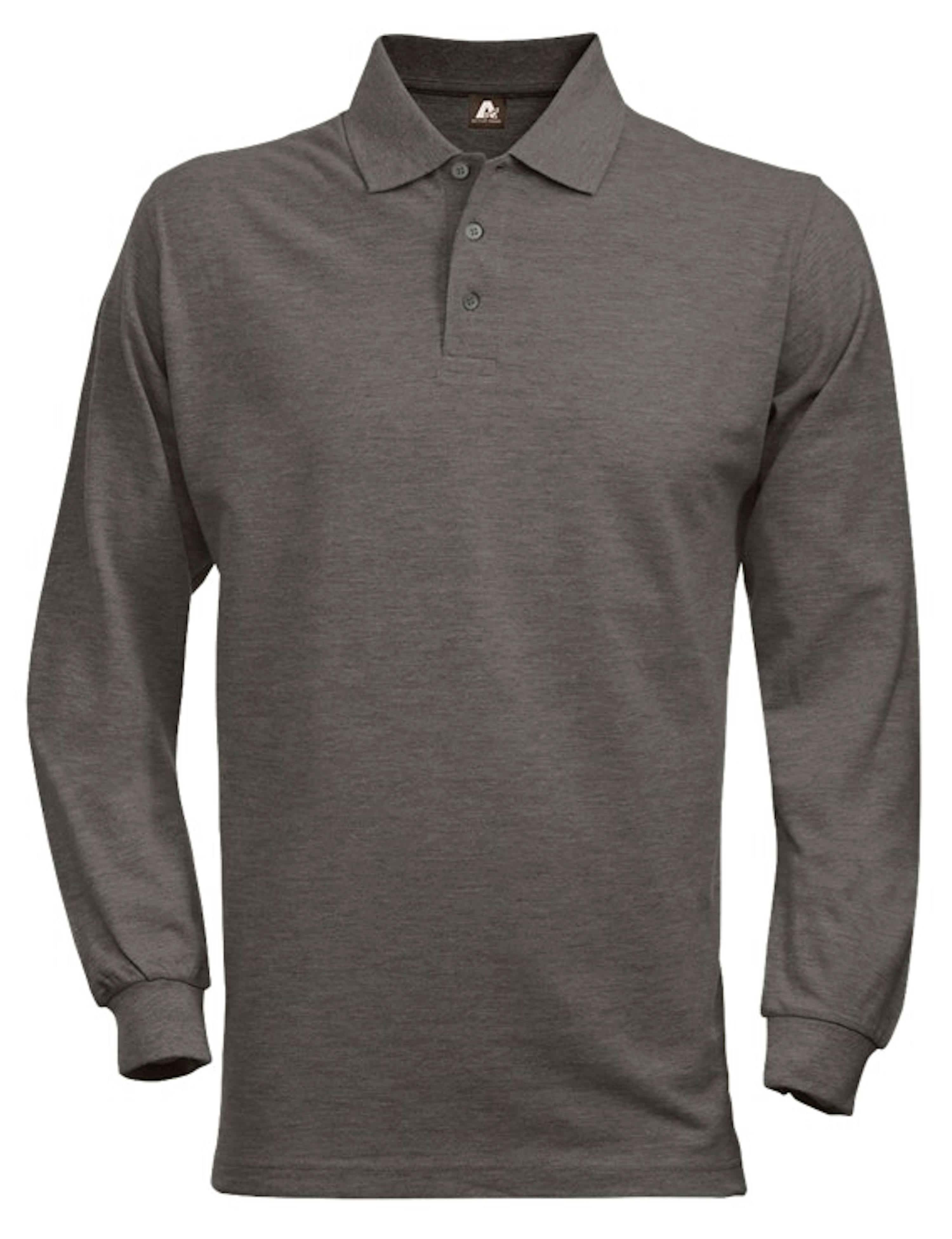 Acode 1722 Polo pique met lange mouw (100220) - Donkergrijs 941 - S - Donkergrijs 941, S