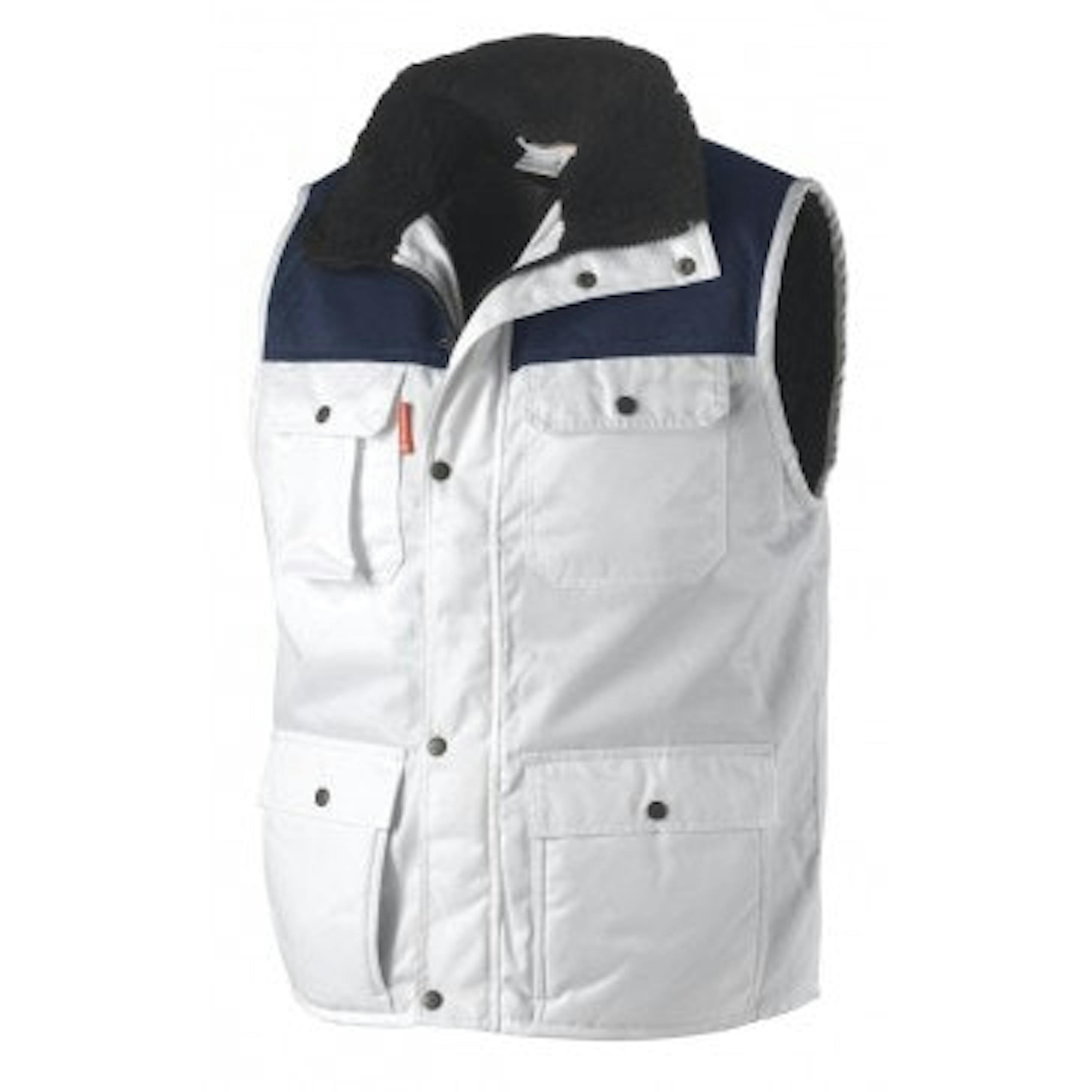 Workman Beaver Bi-color Bodywarmer - 1142 Wit / Navy - M - 1142 Wit / Navy, M
