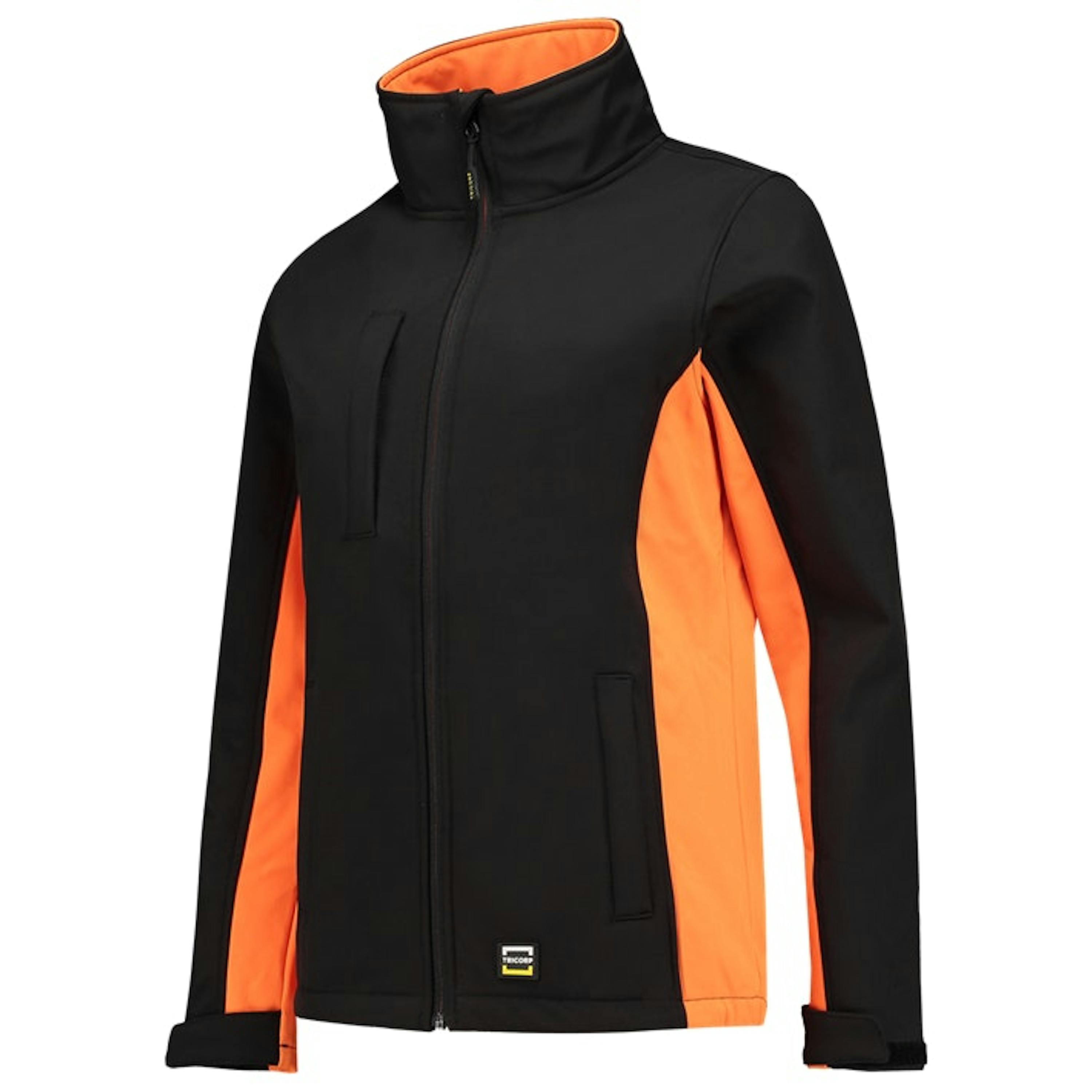 Tricorp dames softshell jack bi-colour (402008) - 2XL - Black / Orange - 2XL, Black / Orange