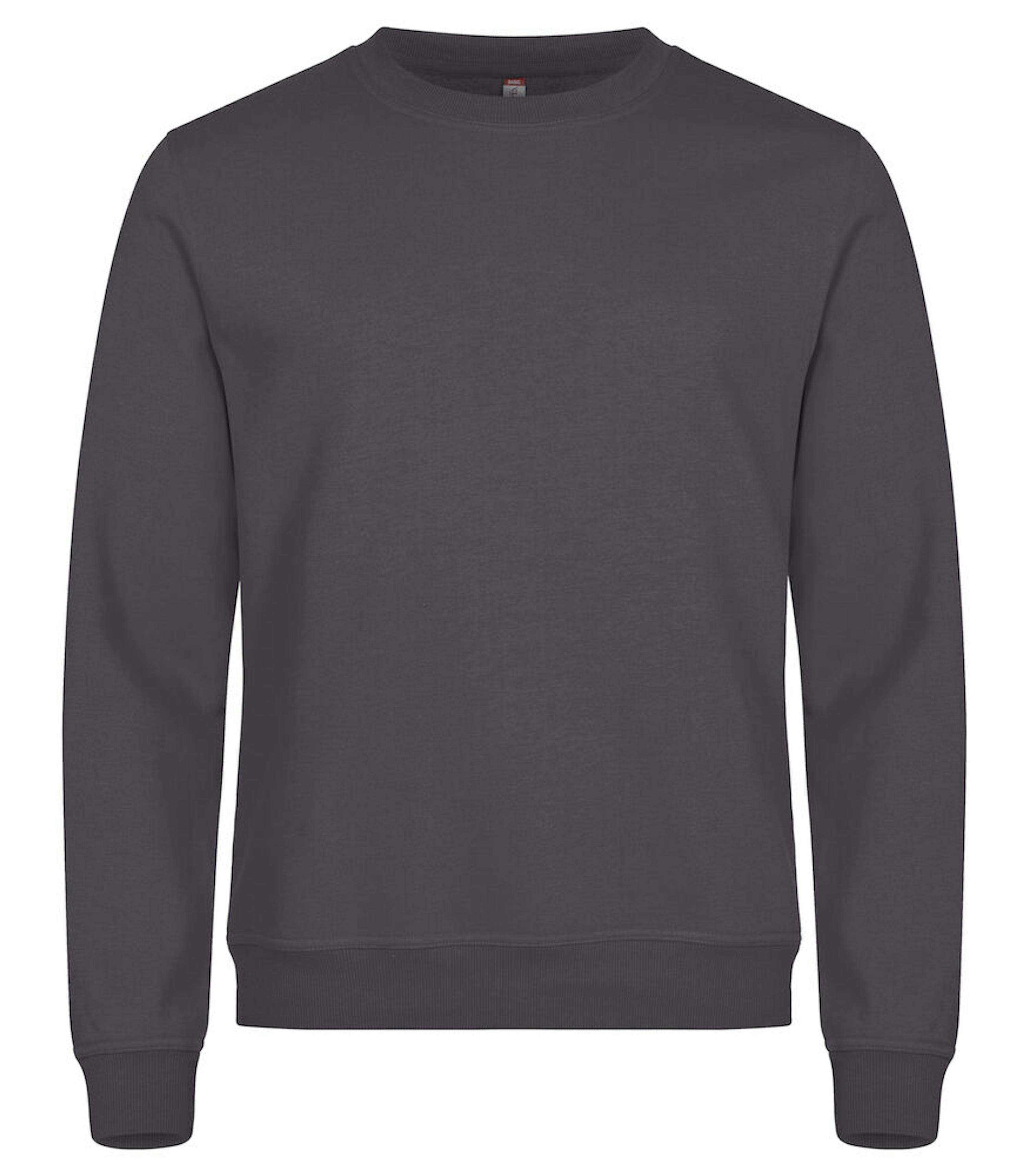 Clique Miami 0201030 ronde hals sweater  - Metaalgrijs - 956, 4XL