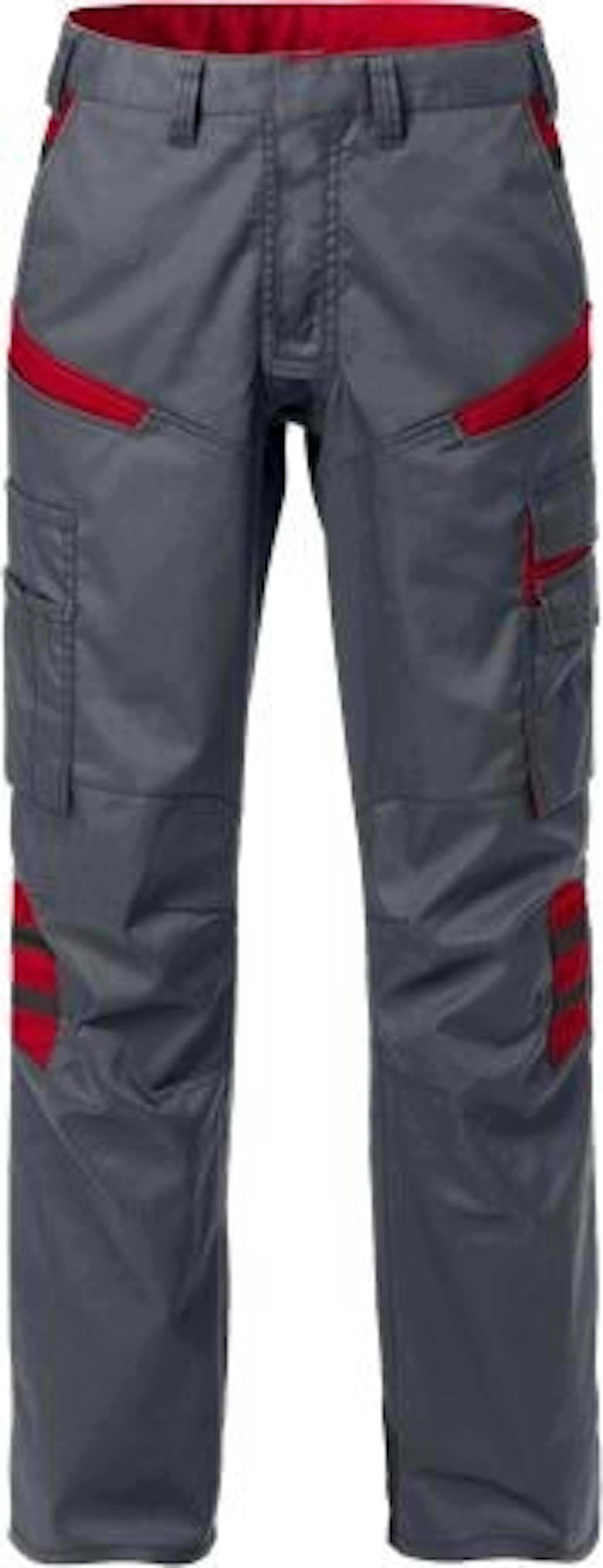 Fristads Fusion dames werkbroek 2554 STFP (129483) - 34 - Grey / Red 866 - 34, Grey / Red 866