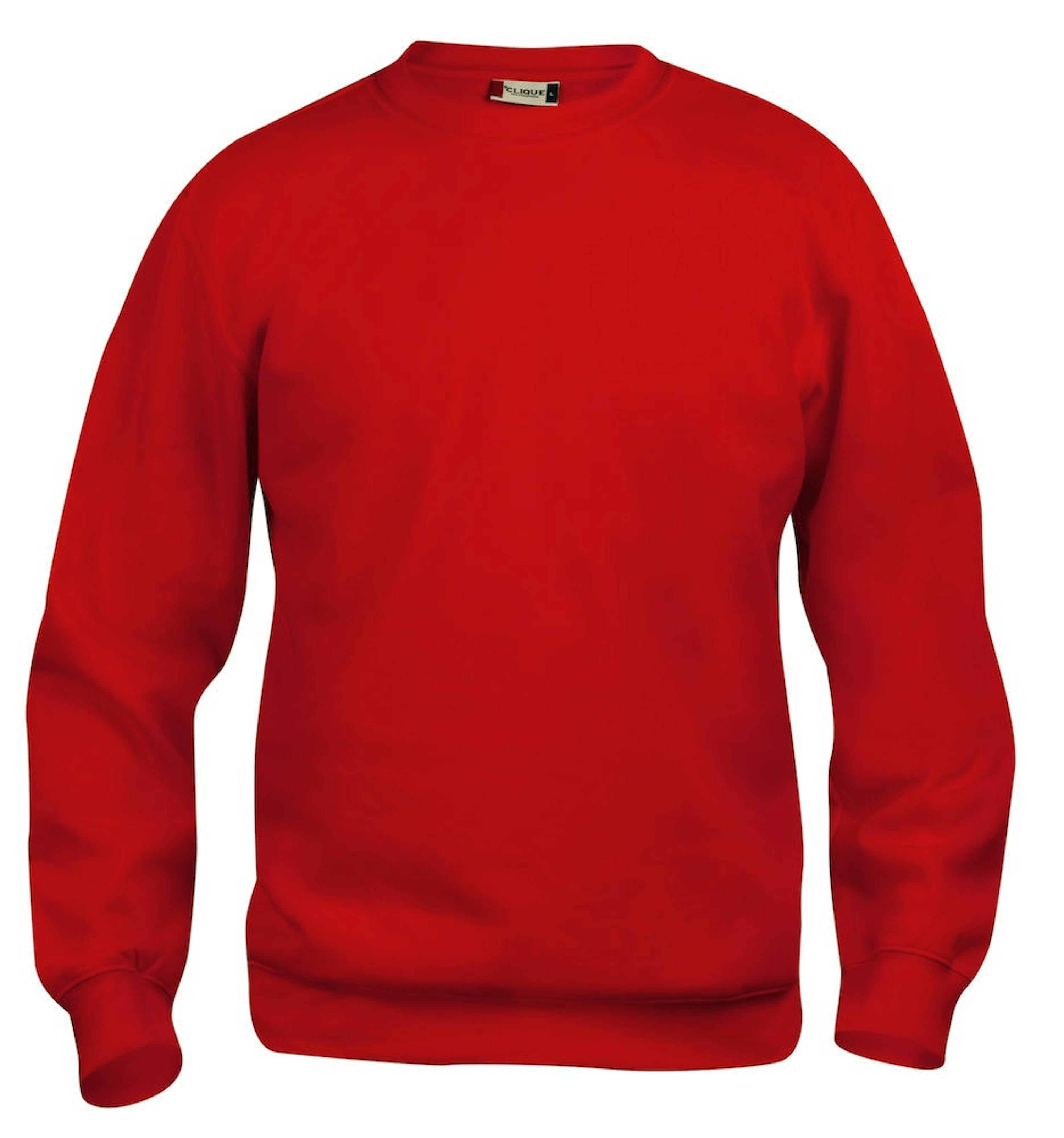 Clique Basic Roundneck Junior 021020 - 110/120 (6-8 jaar) - Rood - 35 - Rood - 35, 110/120 (6-8 jaar)
