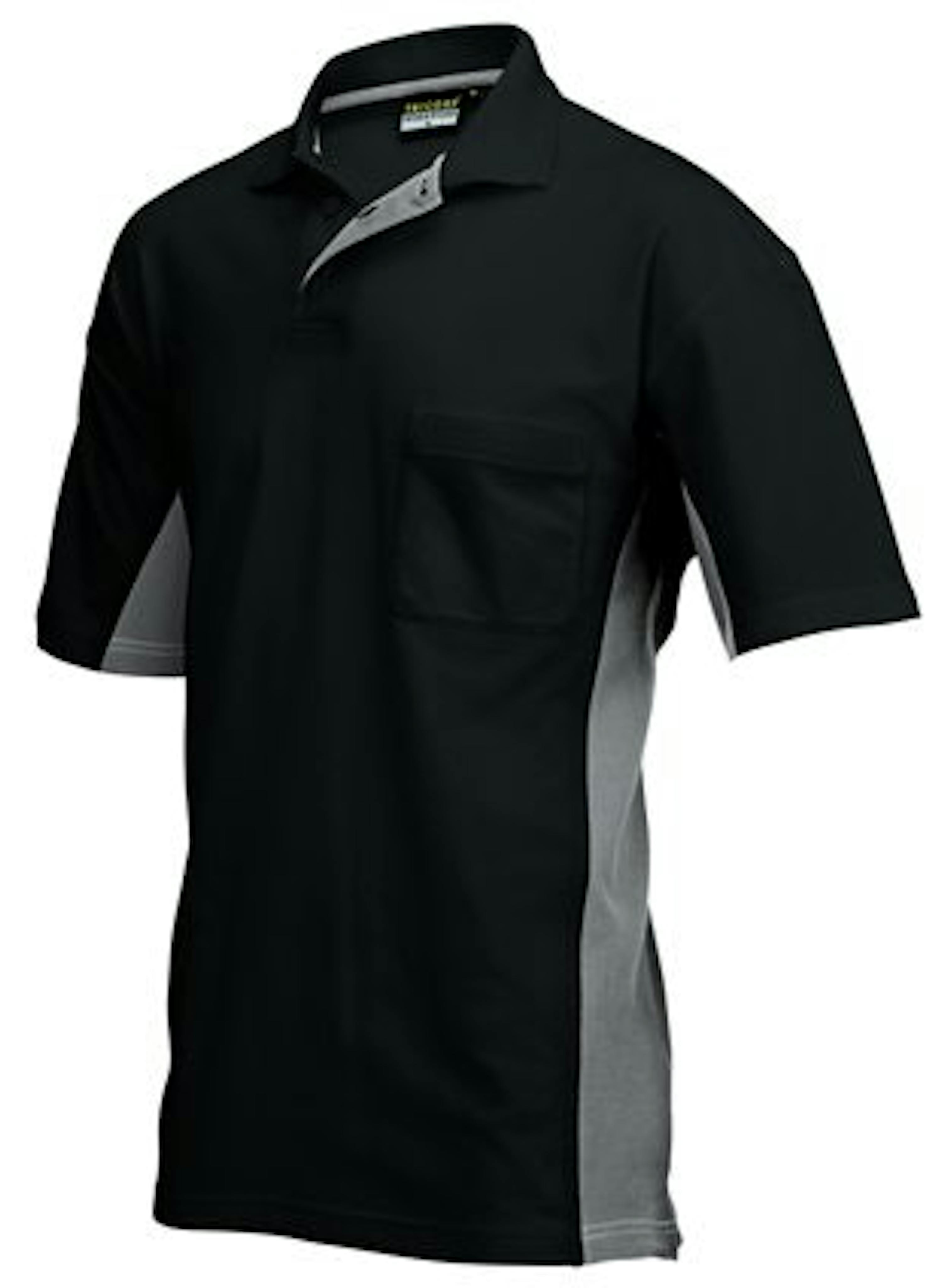 Tricorp TP2000 Poloshirt Bi-Colour met borstzak (202002) - 2XL - Black / Grey - 2XL, Black / Grey