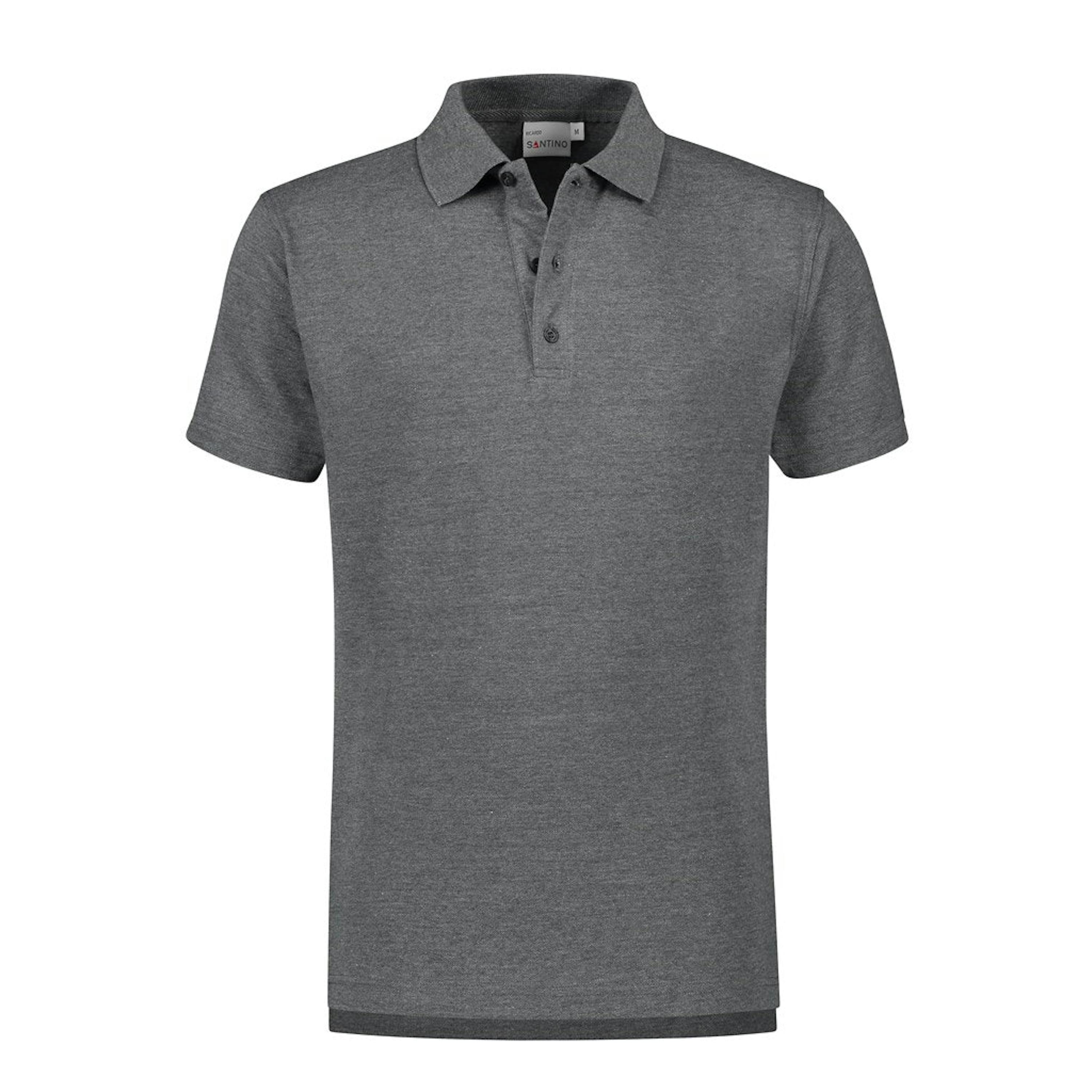 SANTINO Poloshirt Ricardo  - 3XL - Donker Grijs - Dark Grey 8021 - Donker Grijs, 3XL