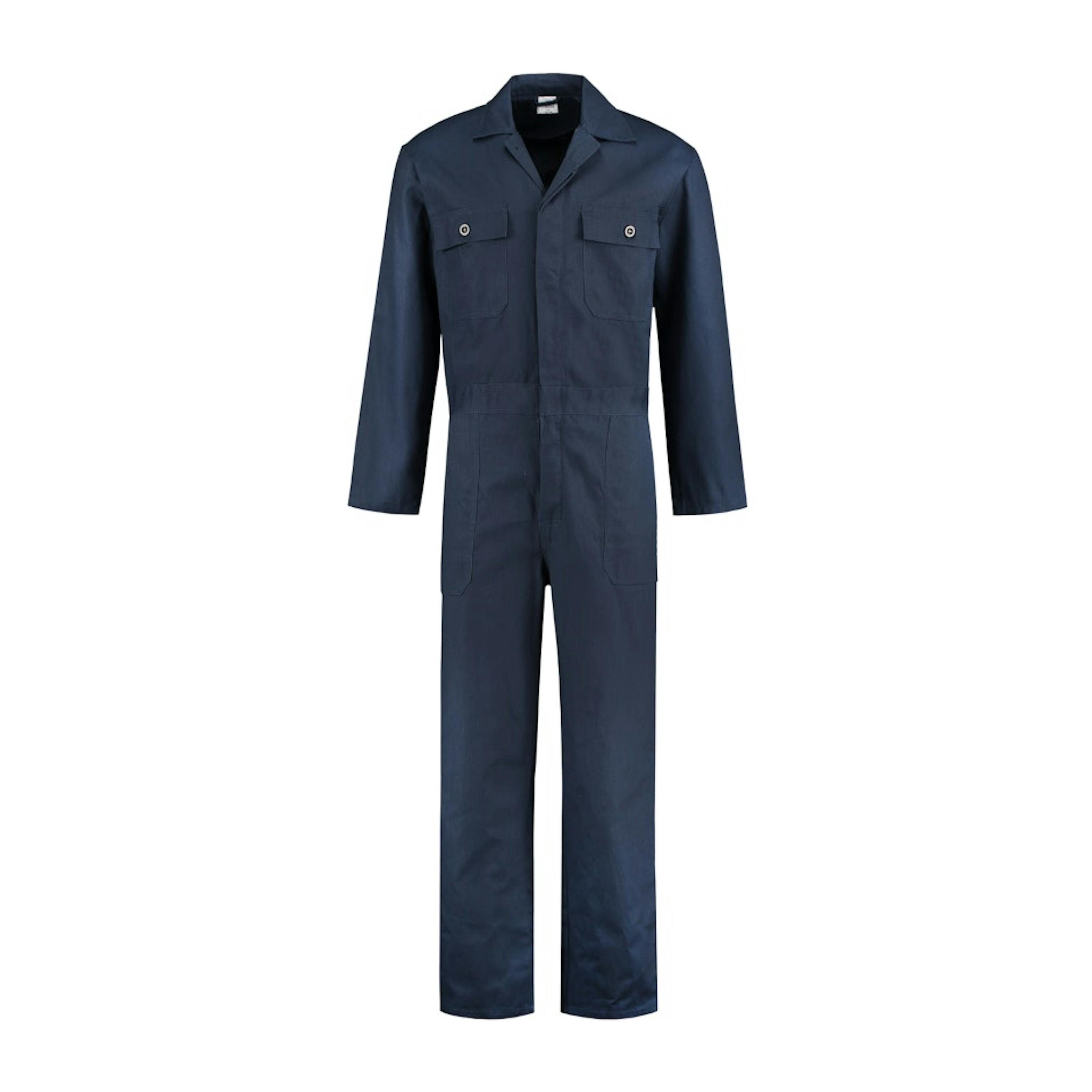 Bestex Overall 100% katoen knoopsluiting - 44 - Navy - 44, Navy
