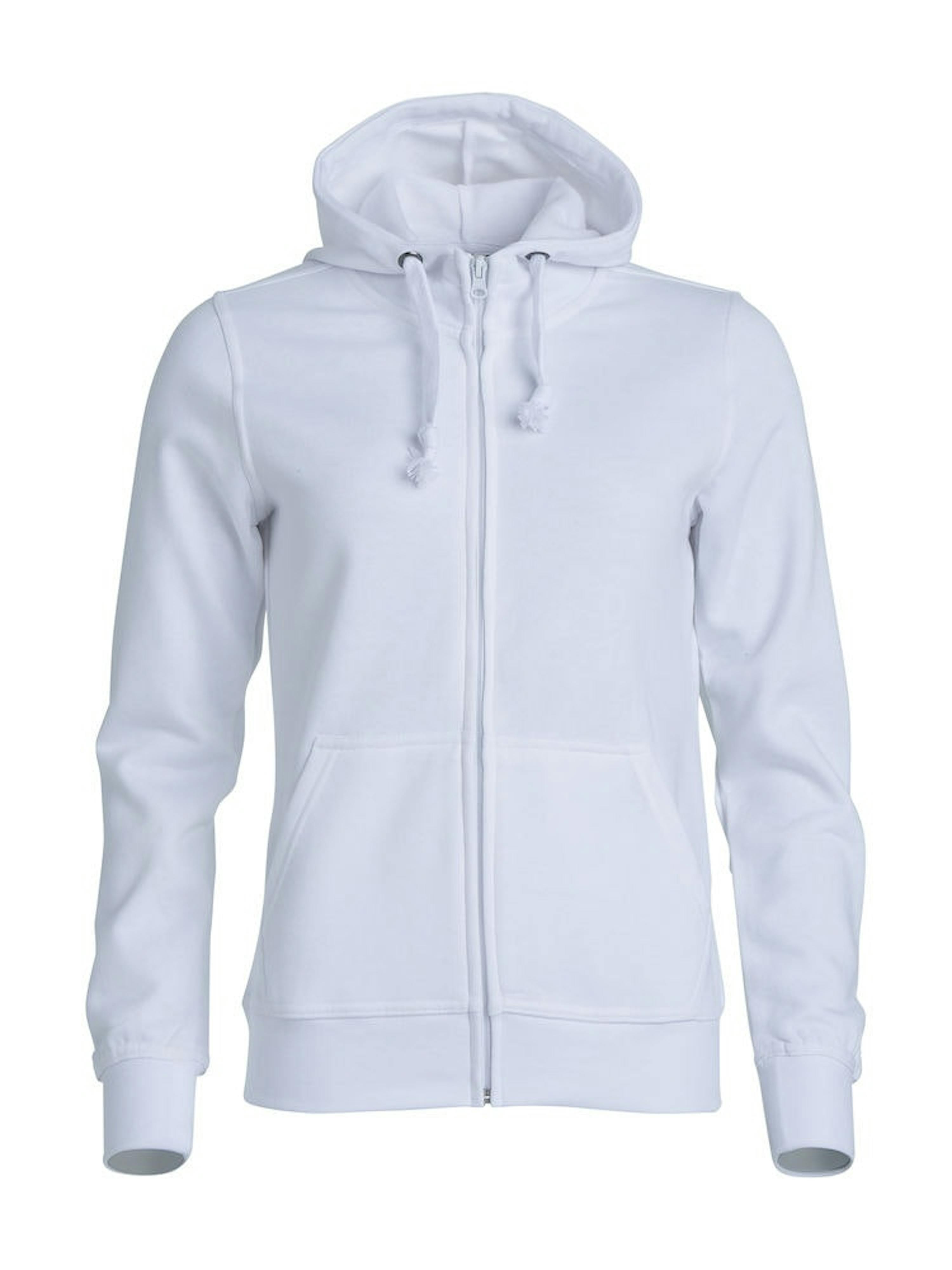 Clique Basic Hoody Full zip Dames 021035 - L - Wit - 00 - Wit - 00, L