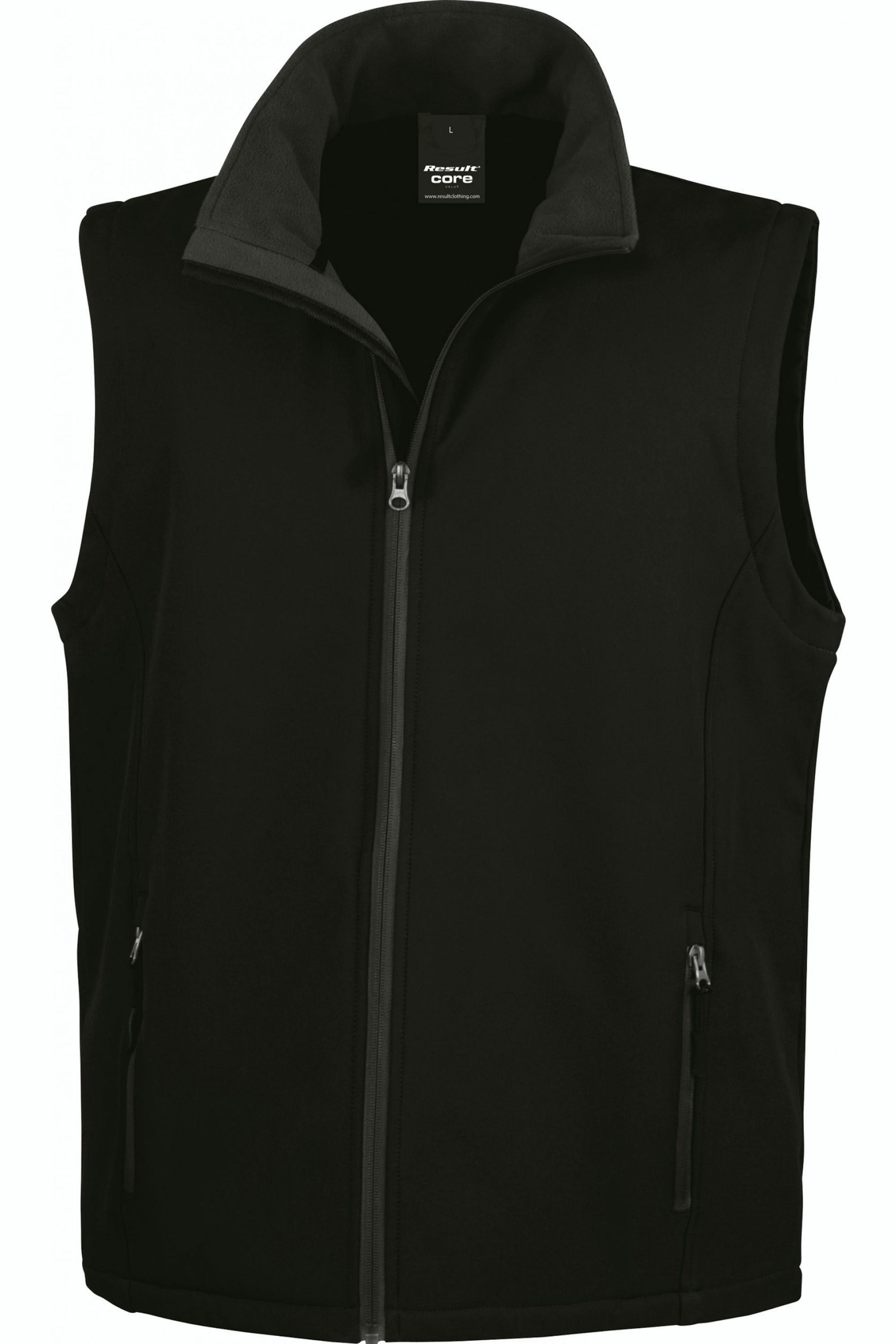 Result Core heren bodywarmer - Zwart - XL - Zwart, XL