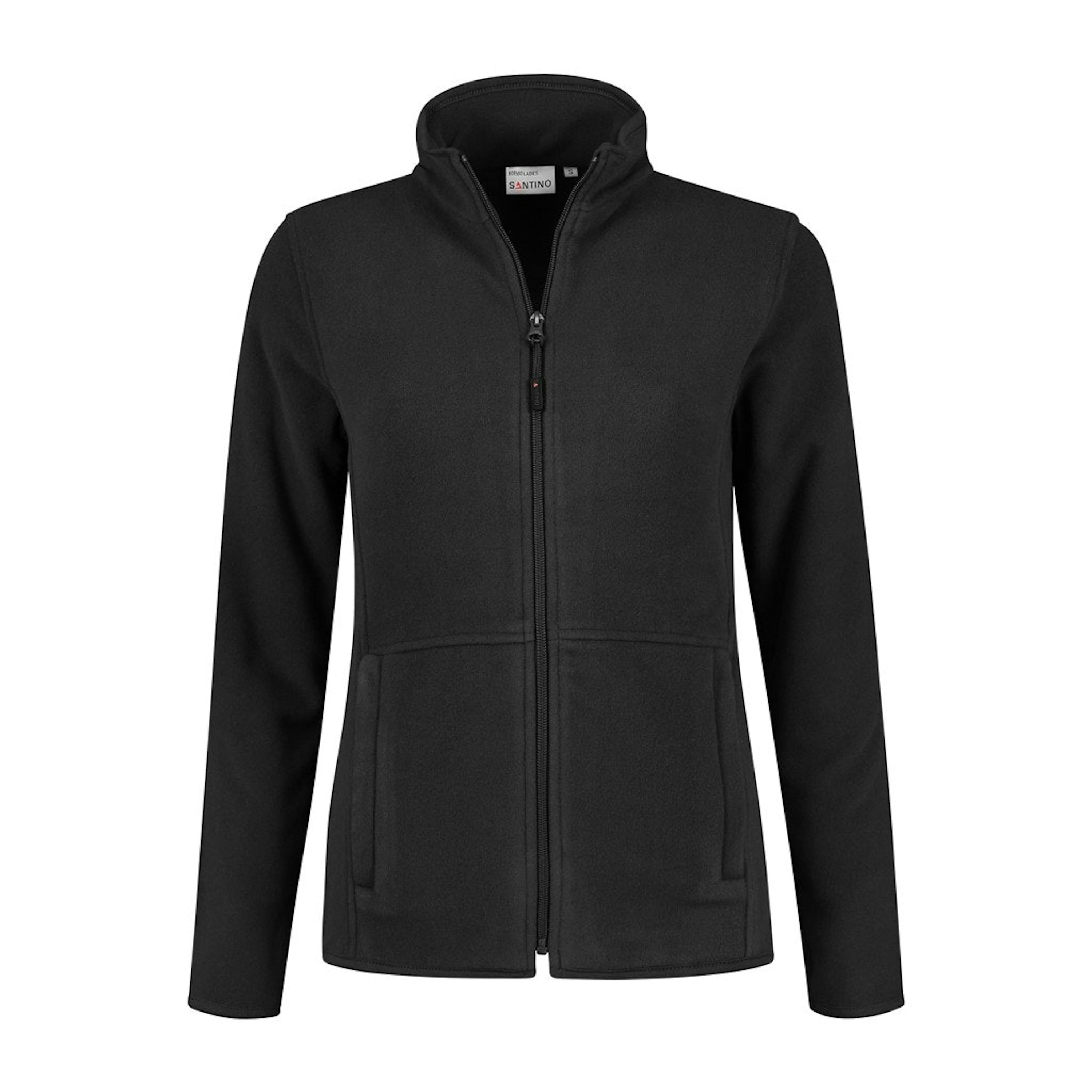 Santino Fleecejack Bormio Dames - XXL, Zwart 8000
