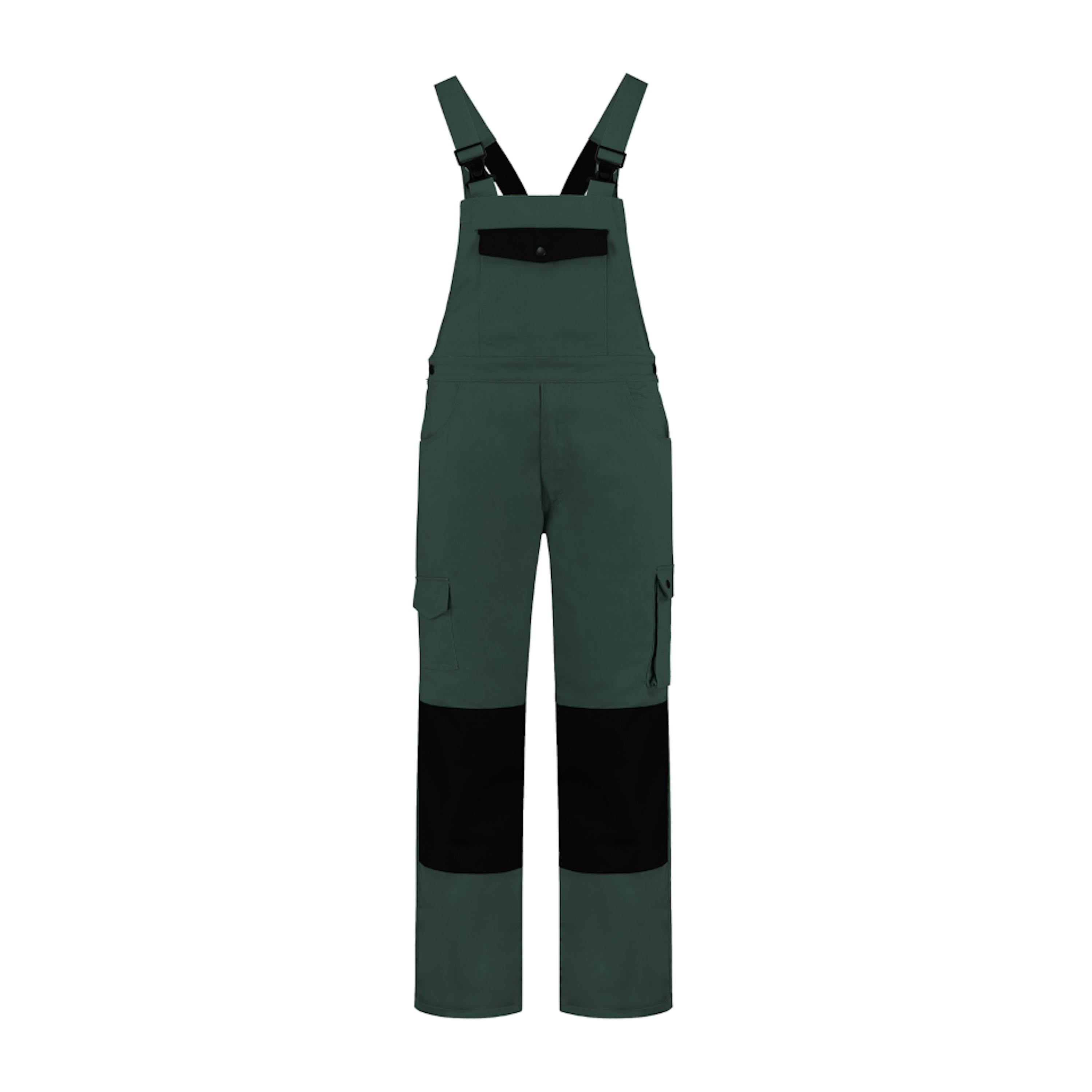 Bestex Tuinoverall katoen/polyester - 52 - Flessengroen / Zwart - 52, Flessengroen / Zwart