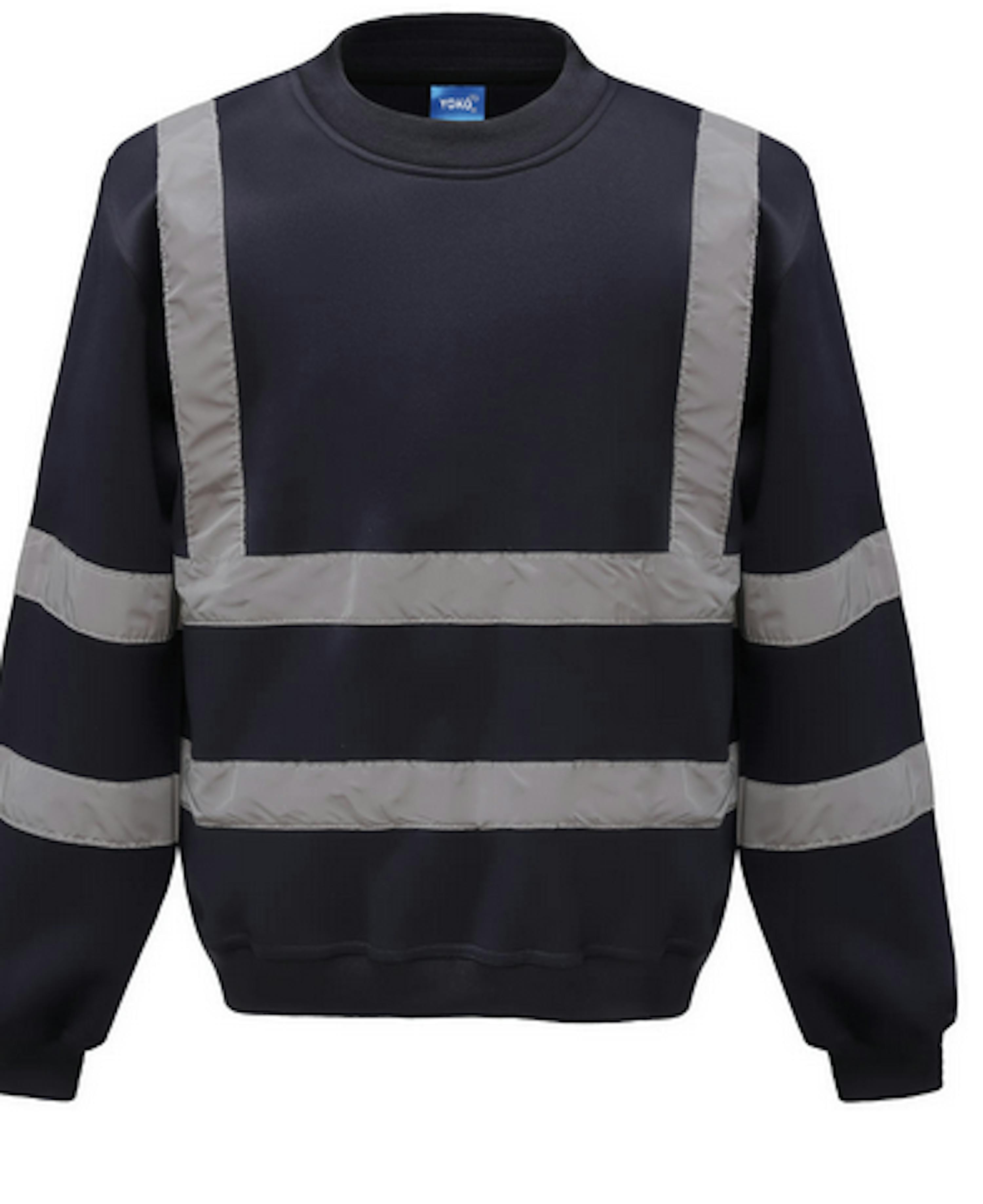 Yoko YHVJ510 - Veiligheids Sweater - Marine blauw, 3XL