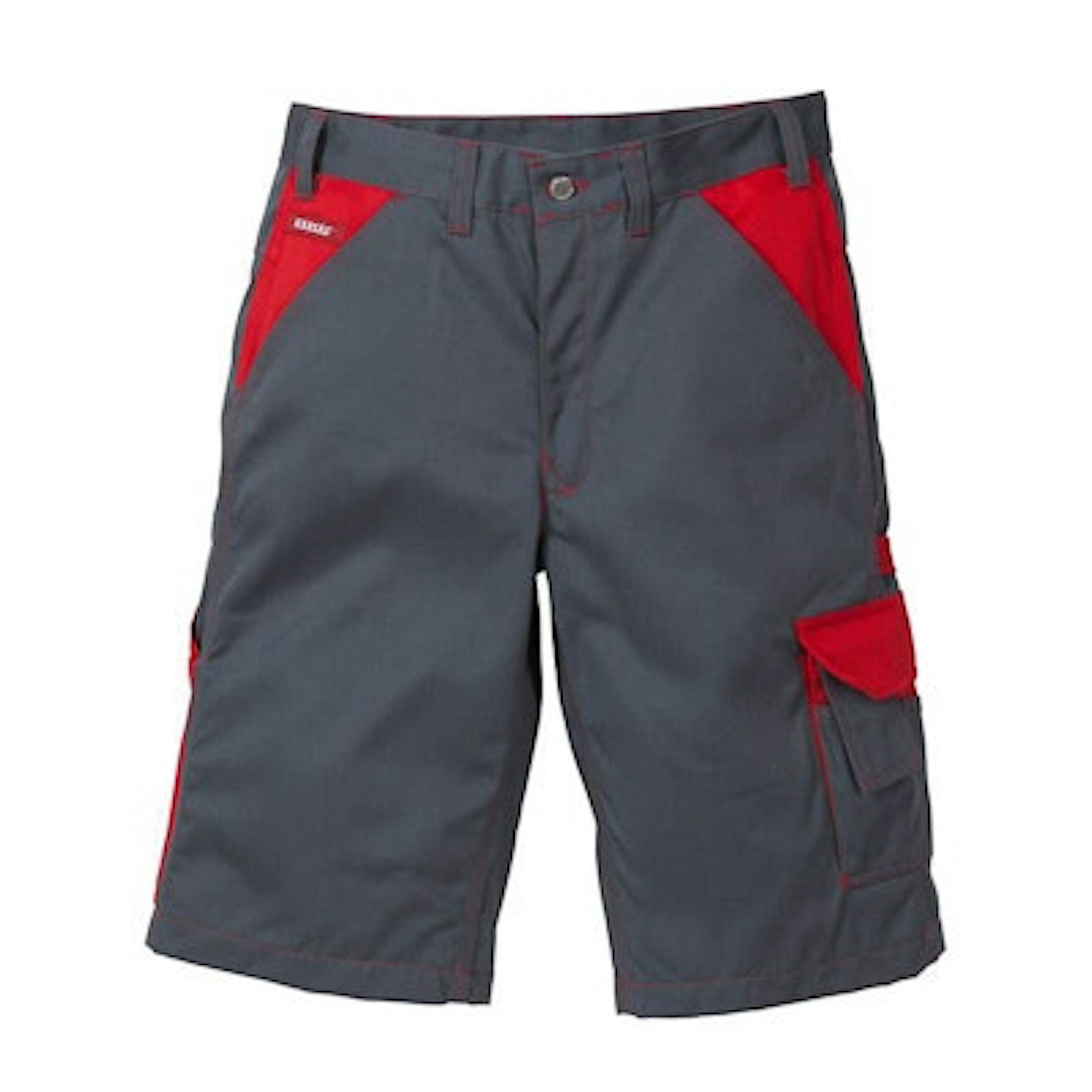 Fristads 100808 Icon Korte Broek (100808) - 44 - Grey / Red 866 - 44, Grey / Red 866