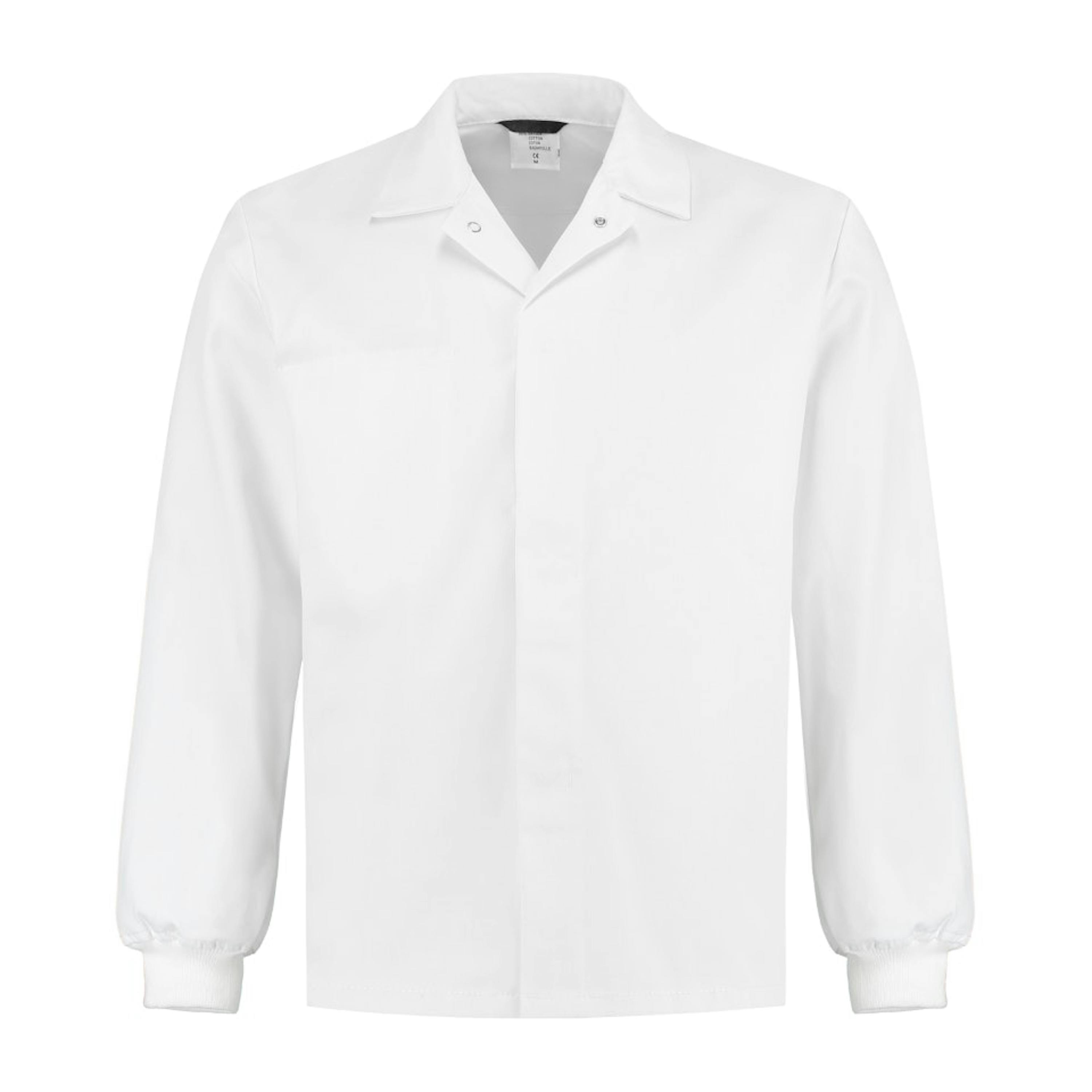 Bestex foodjasje met tricot manchetten HACCP - Wit - 2XL - Wit, 2XL