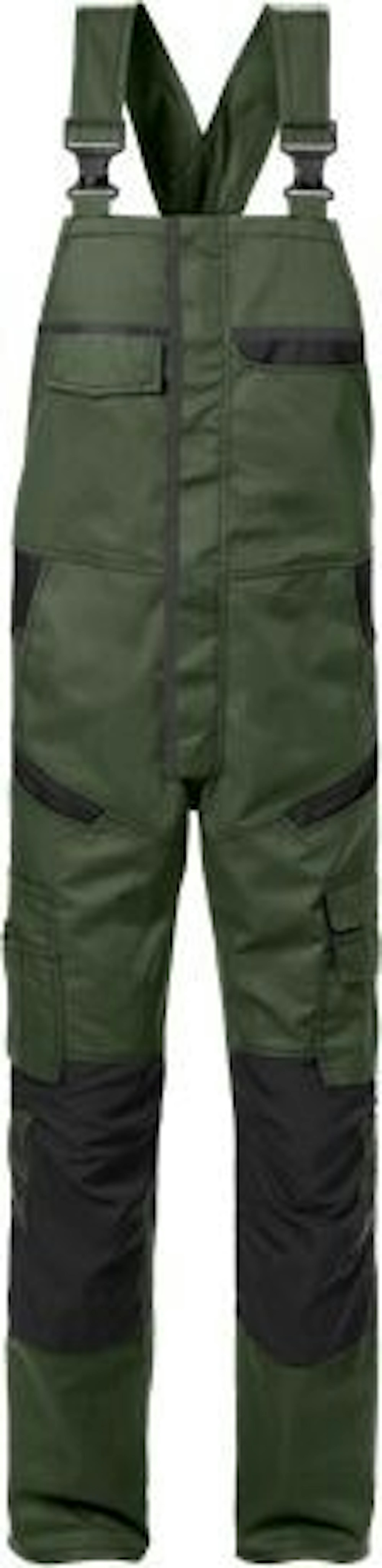 Fristads Fusion Amerikaanse Overall 1555 STFP (129486) - 100 - Army Green / Black 796 - 100, Army Green / Black 796
