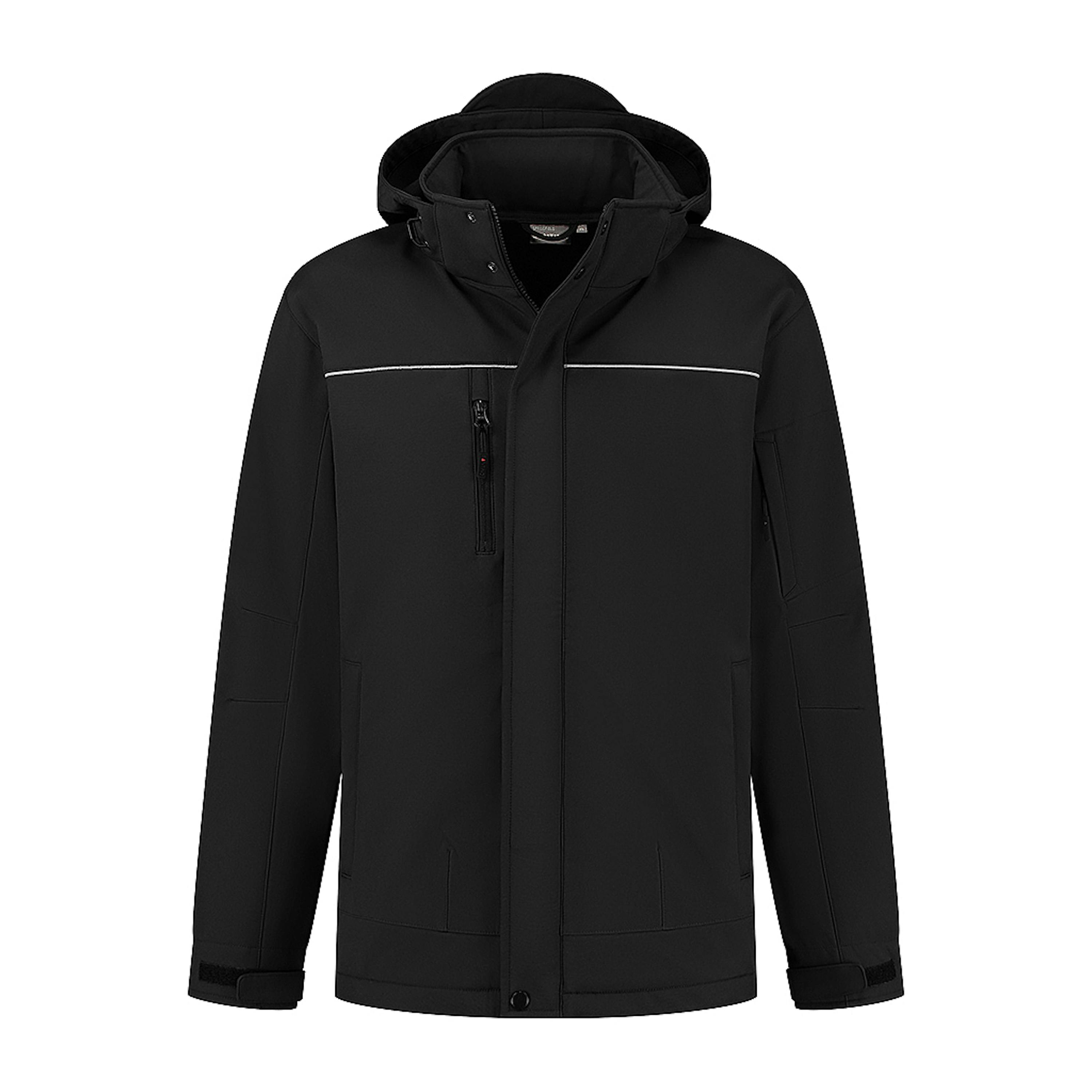 Santino Springfield Softshell Jas - 3XL, Zwart 8000