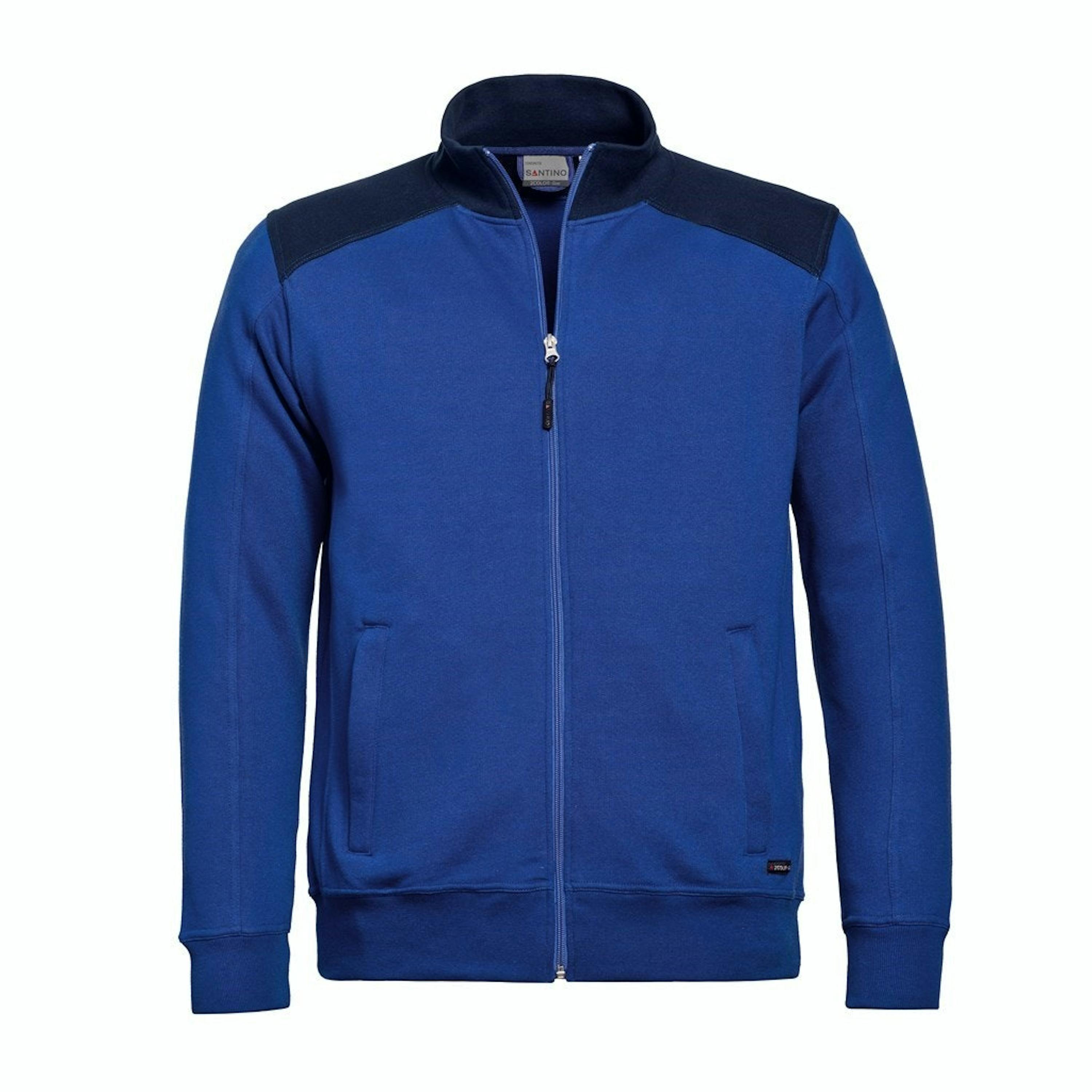Santino sweatjack Toronto bi-colour - 4XL - Royal Blue / Real Navy 6084 - Royal Blue / Real Navy 6084 , 4XL