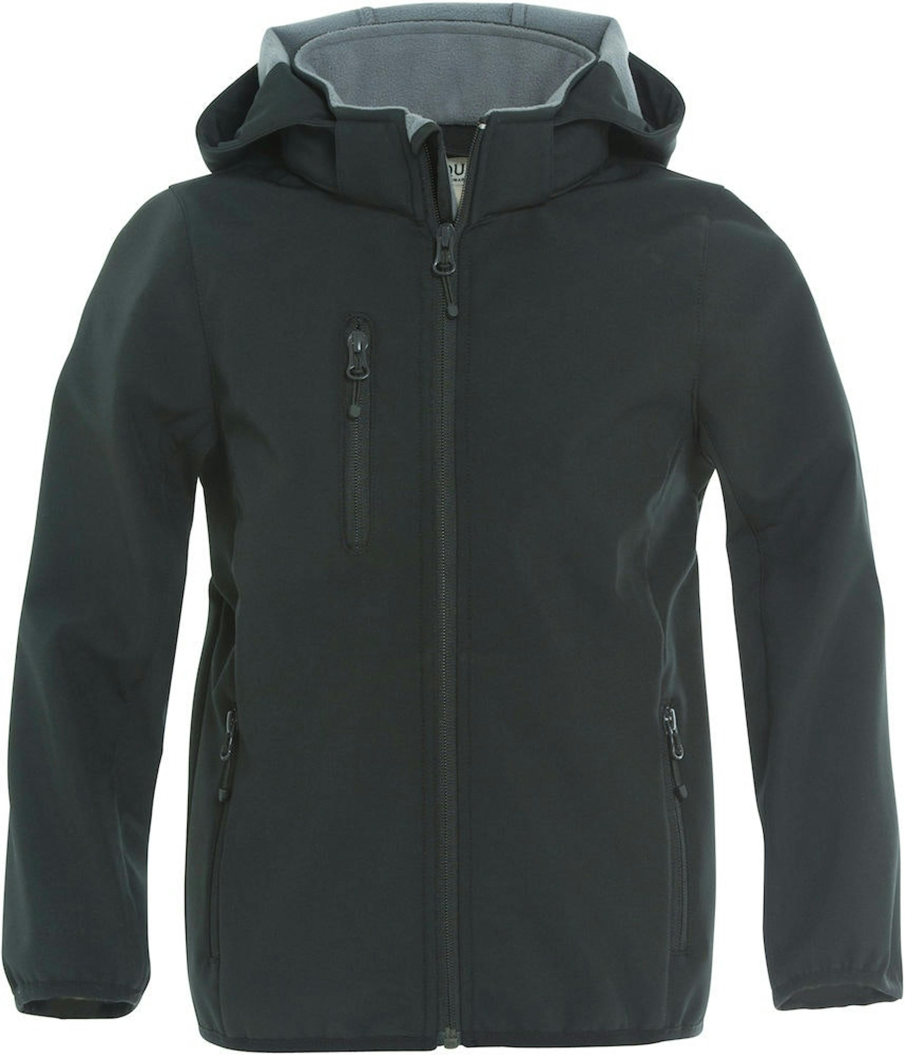 Clique Basic Softshell Jacket Junior 020909 - 110/120 (6-8 jaar) - Zwart - 99 - Zwart - 99, 110/120 (6-8 jaar)