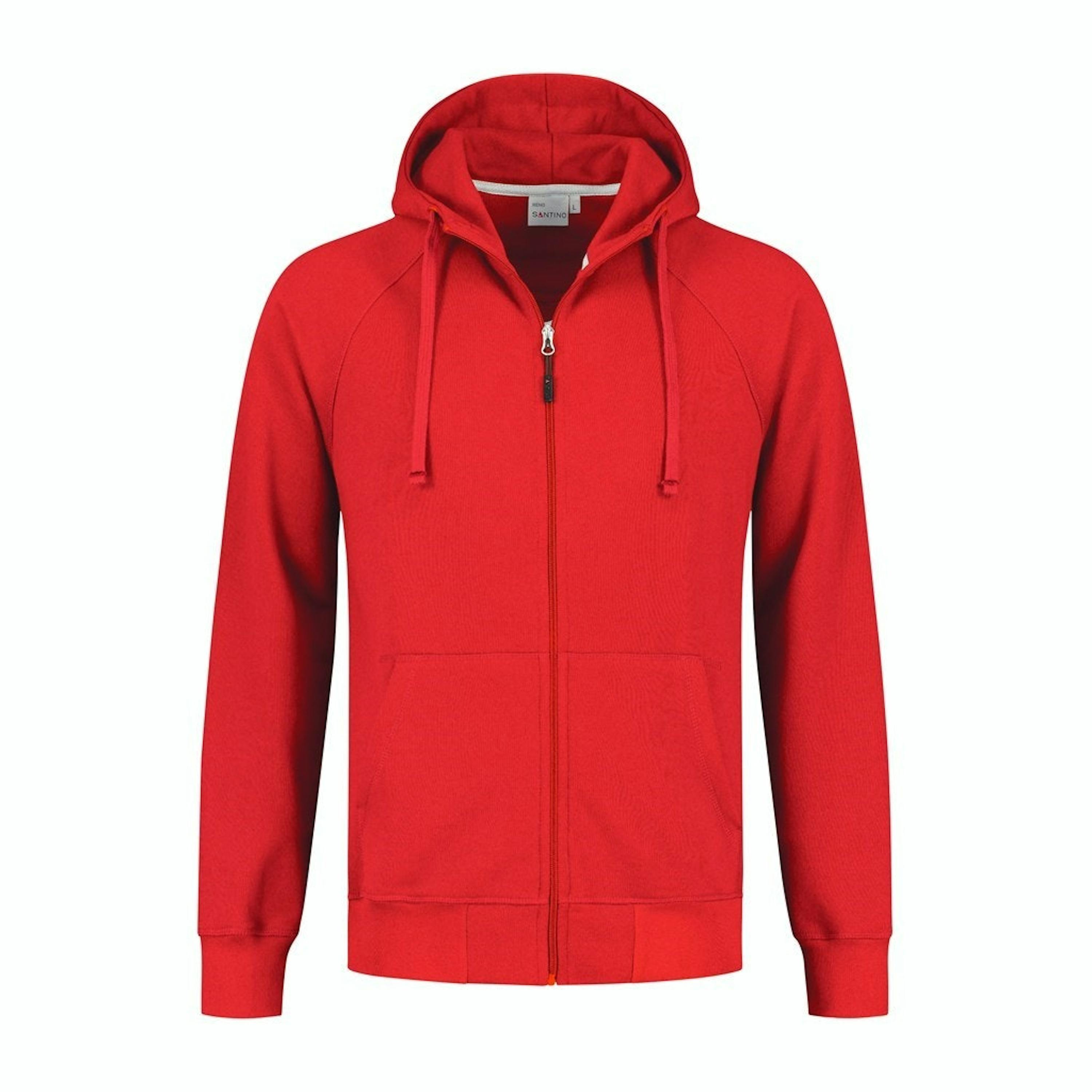 Santino sweatvest Reno  - M - Rood 2000 - Rood 2000, M