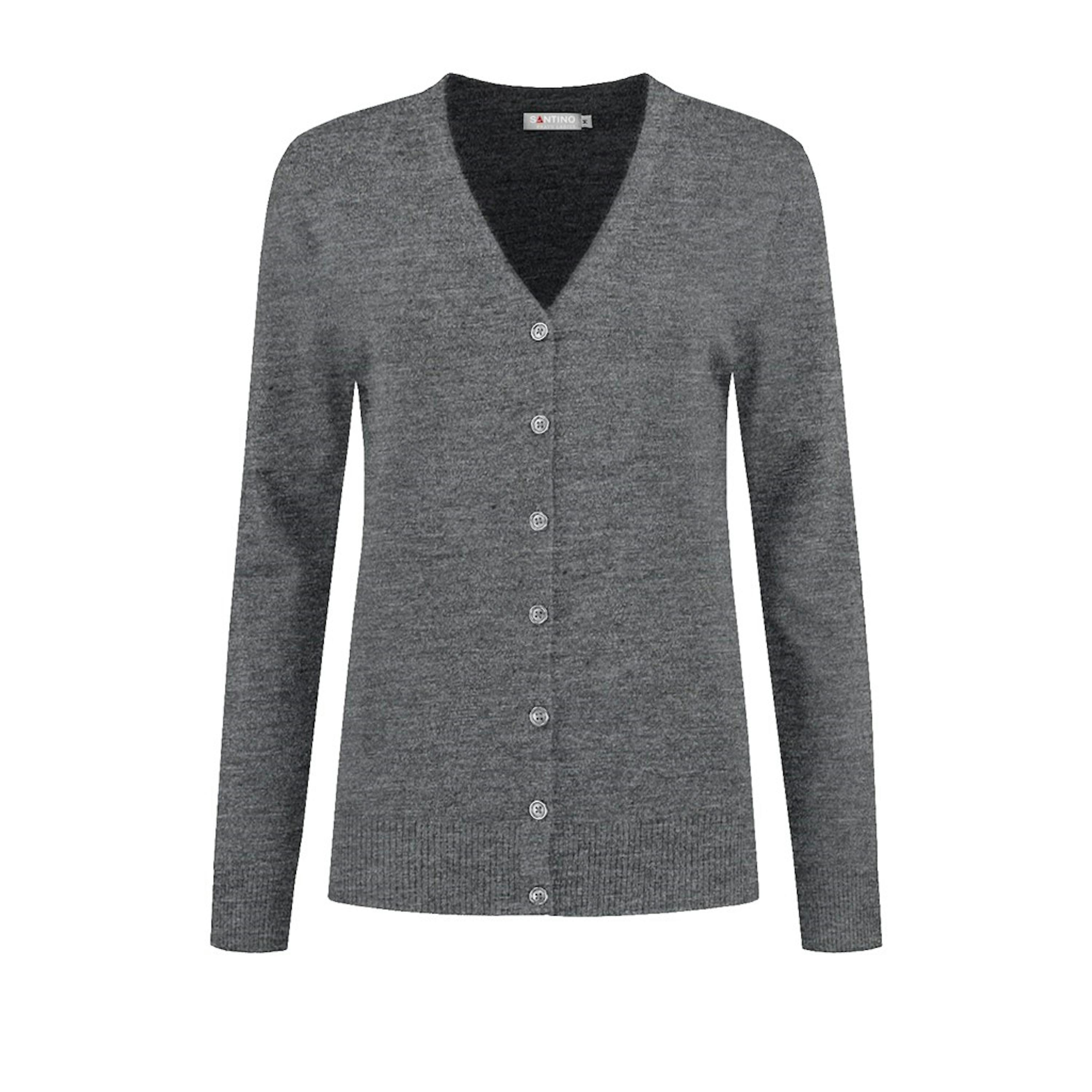 SANTINO Cardigan Prato Dames - Zwart 8000 - L - L, Zwart 8000