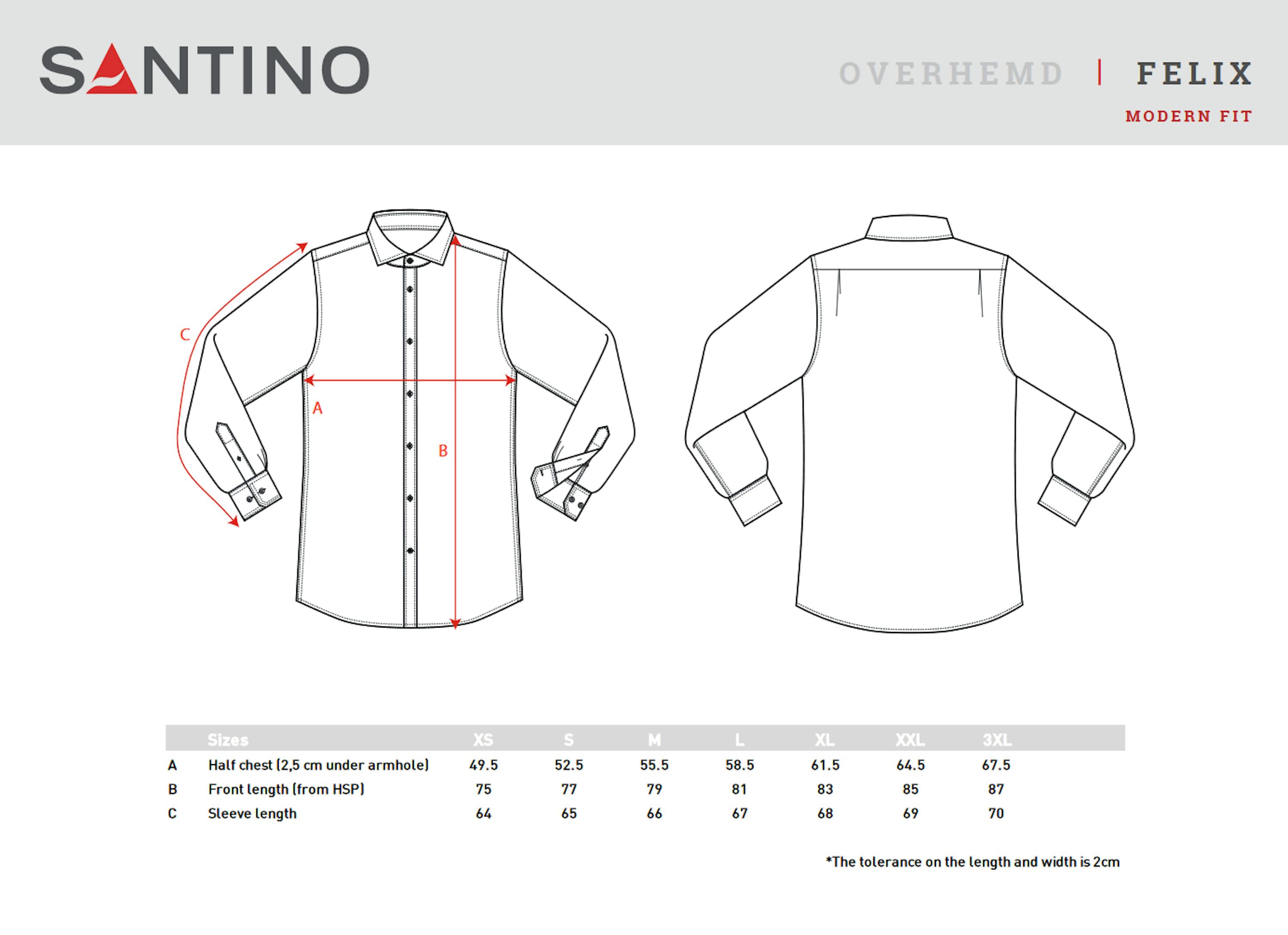 Santino denim overhemd Felix - XL, Denim